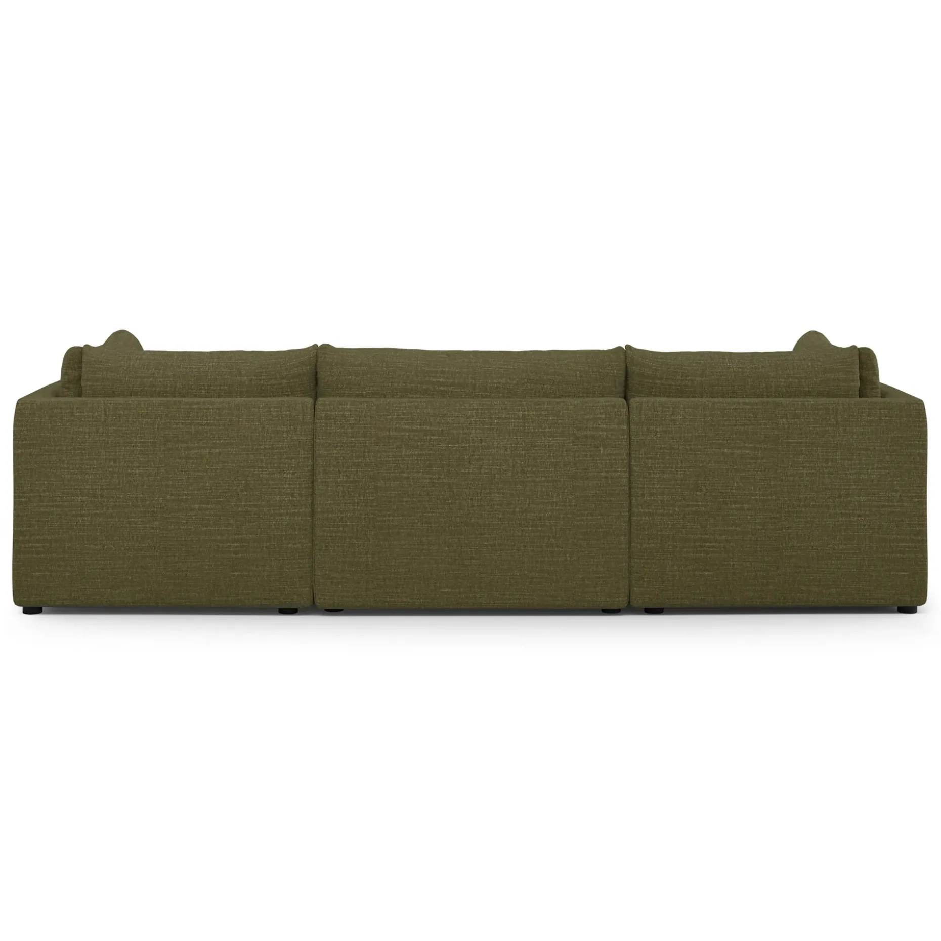 Leigh 121.5" Modular Open Pit Sectional - Napa Moss