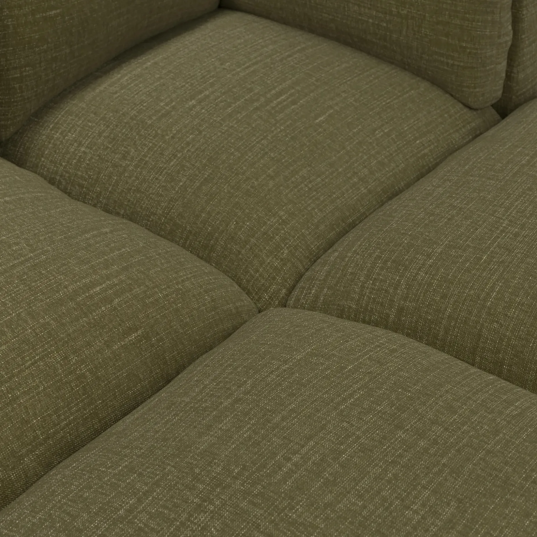 Leigh 121.5" Modular Open Pit Sectional - Napa Moss