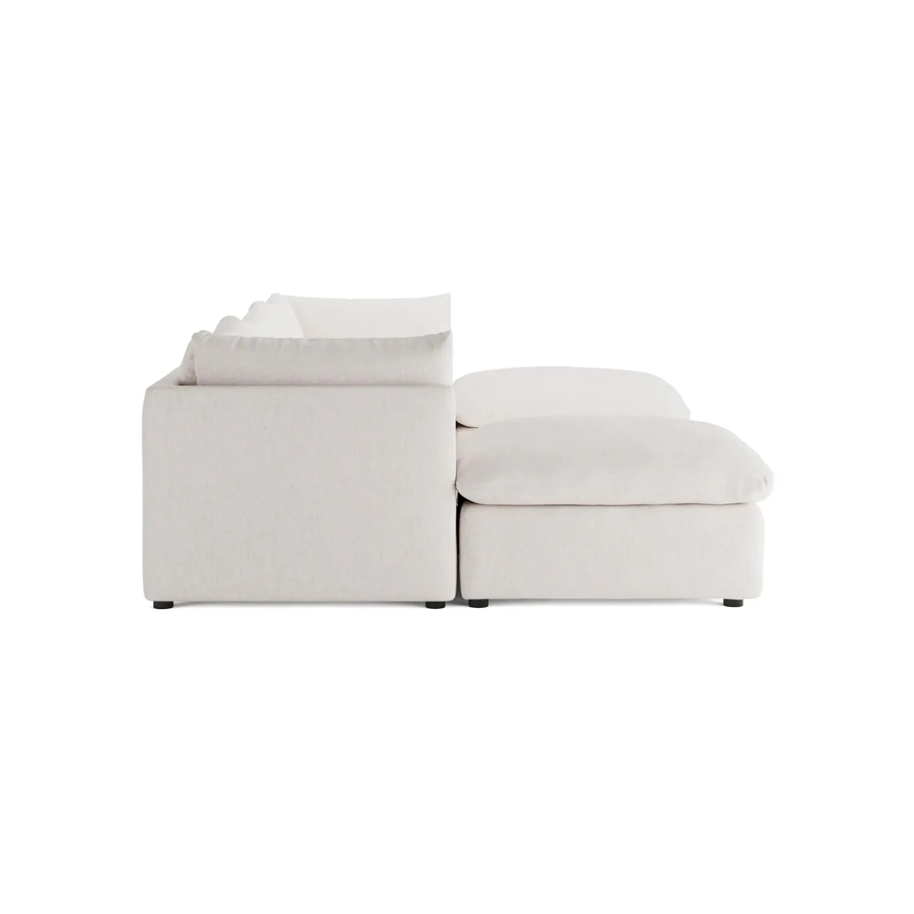 Leigh 121.5" Modular 3-Seater U-Shaped Sectional - Napa White