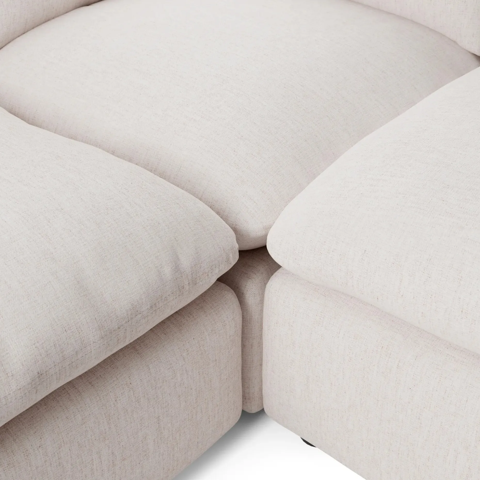Leigh 121.5" Modular 3-Seater U-Shaped Sectional - Napa White