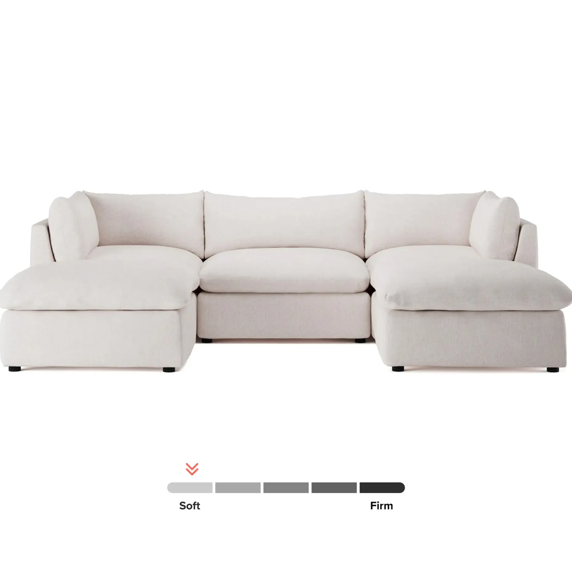 Leigh 121.5" Modular 3-Seater U-Shaped Sectional - Napa White