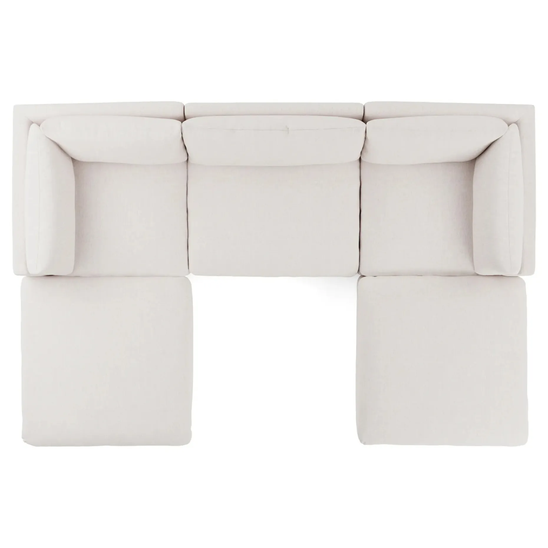 Leigh 121.5" Modular 3-Seater U-Shaped Sectional - Napa White