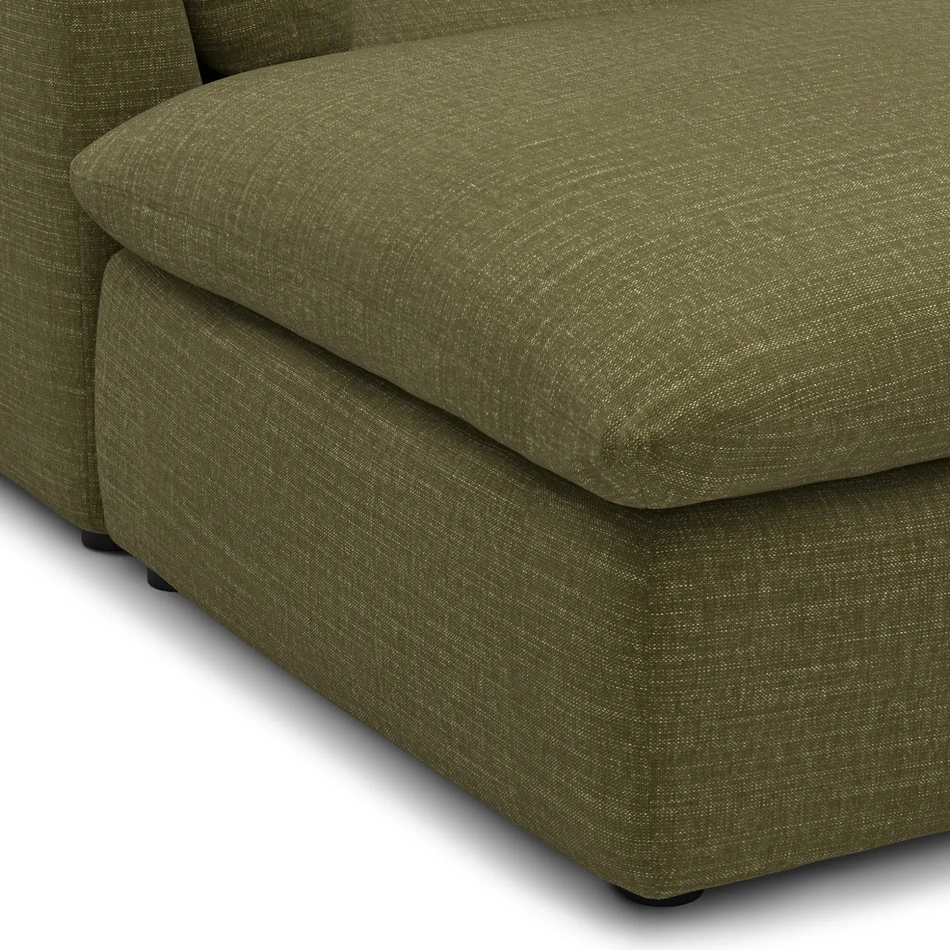 Leigh 121.5" Modular 3-Seater U-Shaped Sectional - Napa Moss