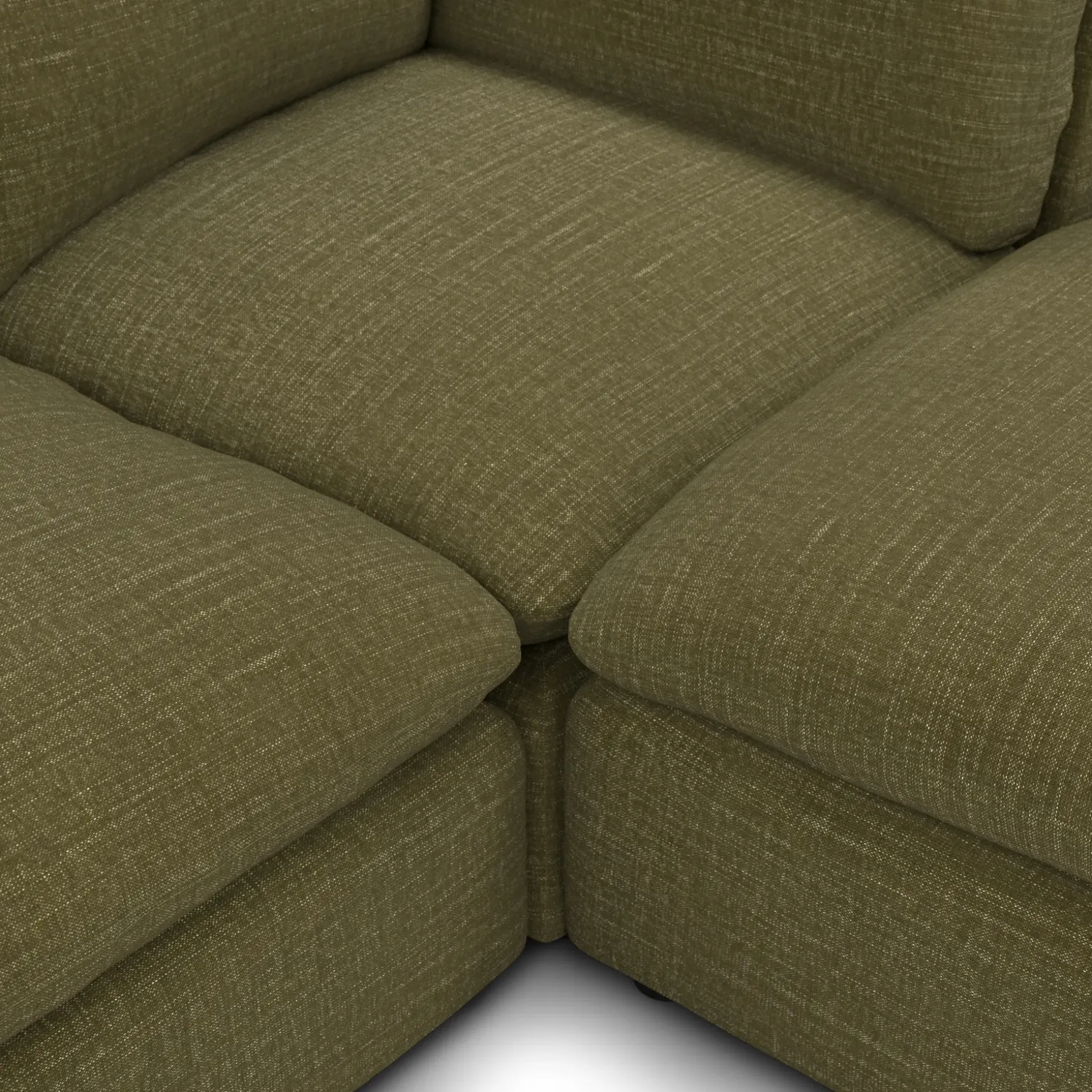 Leigh 121.5" Modular 3-Seater U-Shaped Sectional - Napa Moss