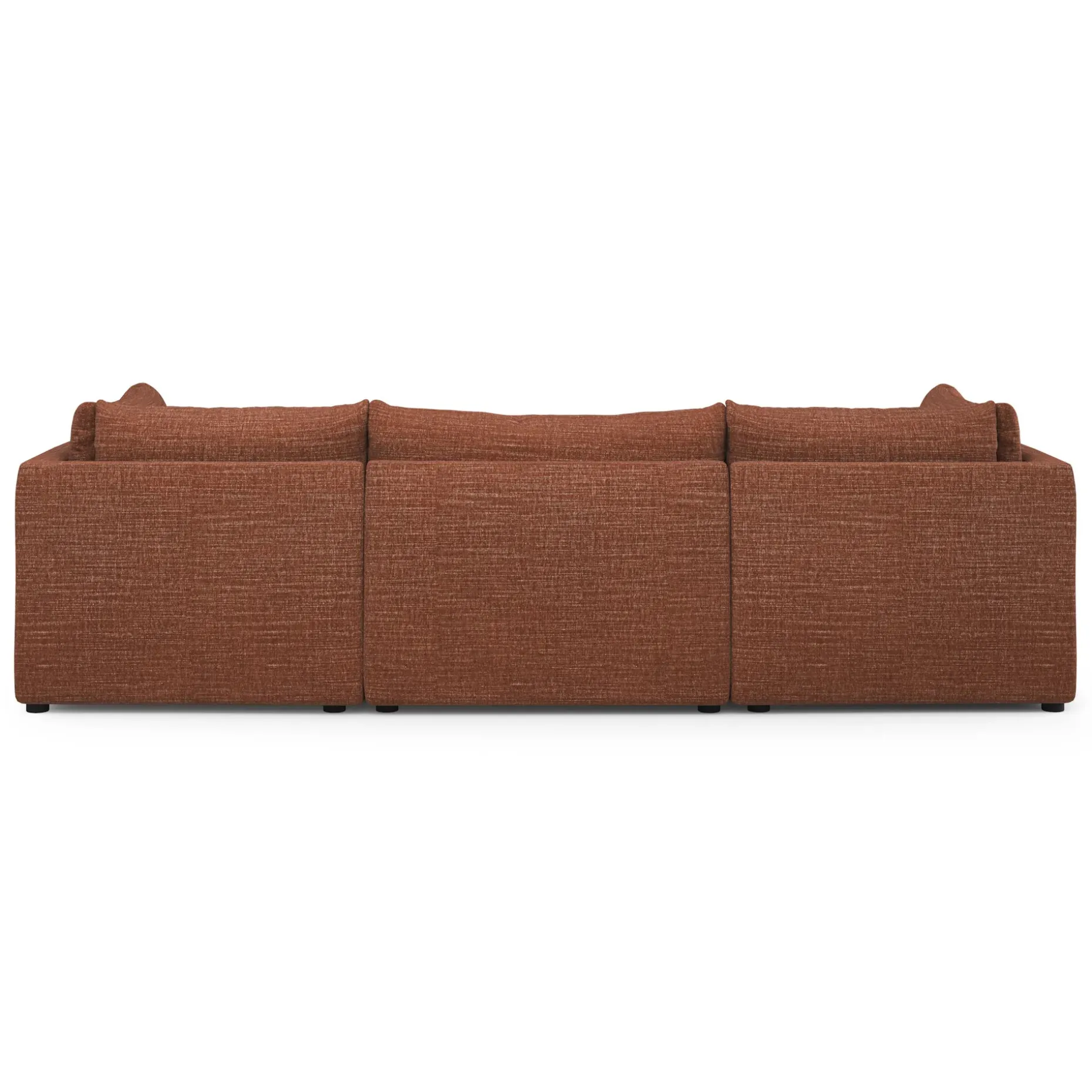 Leigh 121.5" Modular 3-Seater U-Shaped Sectional - Napa Rust