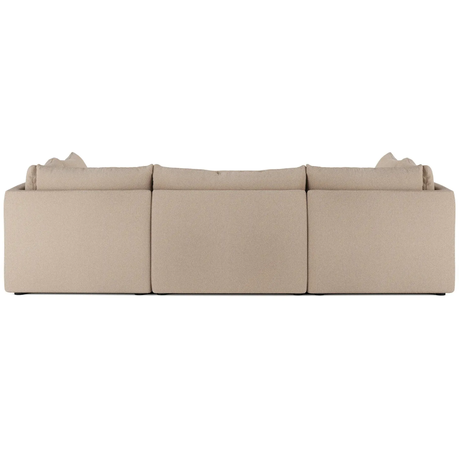 Leigh 121.5" Modular 5-Seater U-Shaped Sectional - Sandstone Wool Bouclé