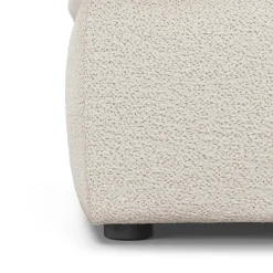 Leigh 121.5" Modular 5-Seater U-Shaped Sectional - Ivory Wool Bouclé