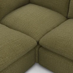 Leigh 121.5" Modular 5-Seater U-Shaped Sectional - Napa Moss