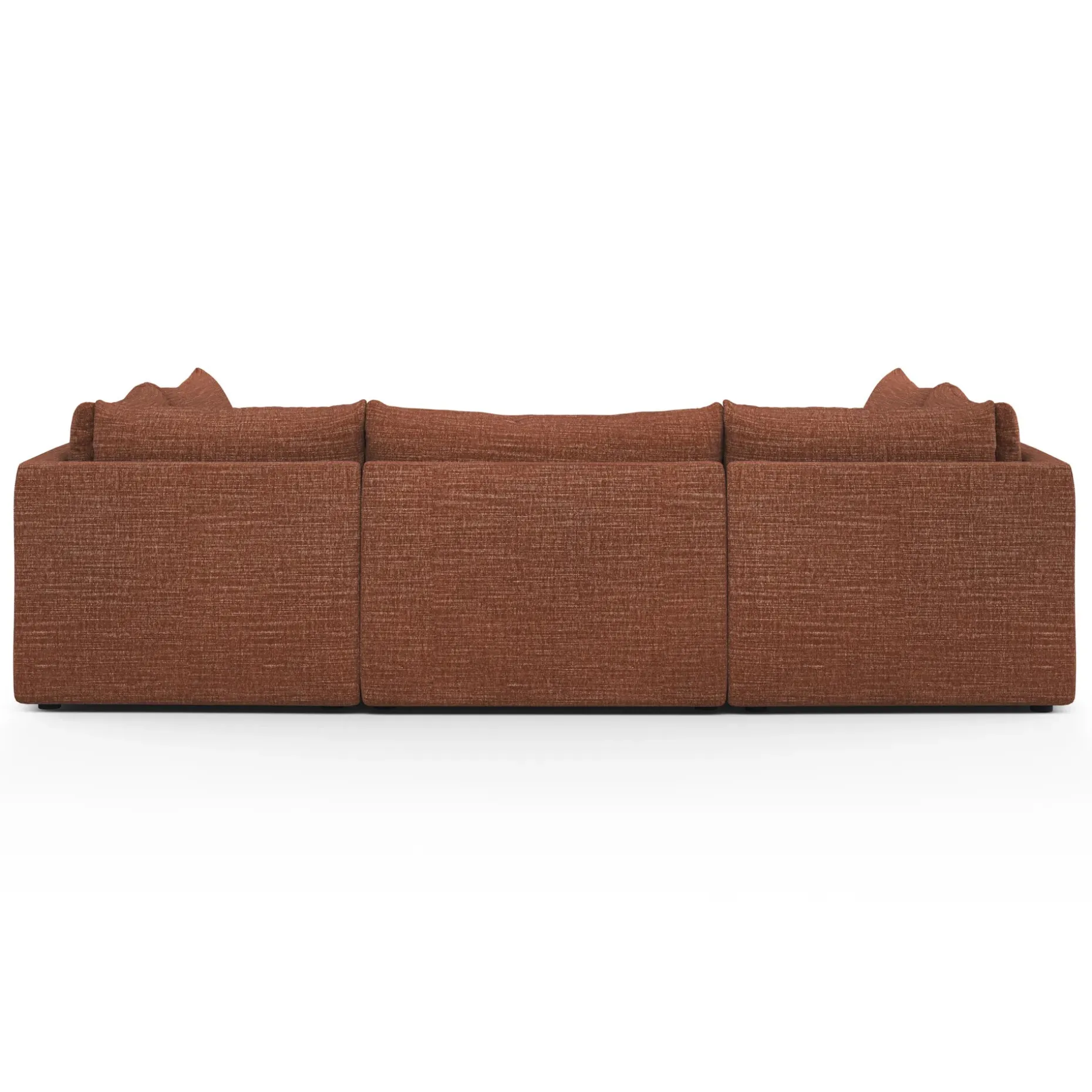 Leigh 121.5" Modular 5-Seater U-Shaped Sectional - Napa Rust