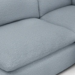Leigh 121.5" Modular 5-Seater U-Shaped Sectional - Silver Light Blue
