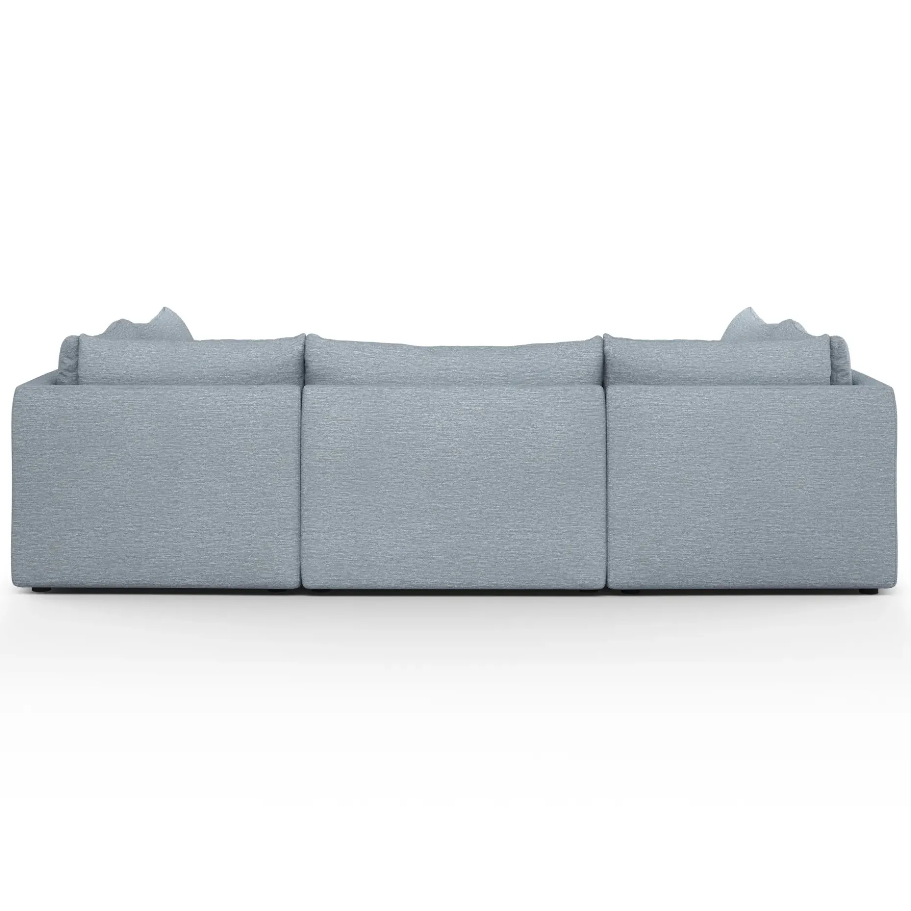 Leigh 121.5" Modular 5-Seater U-Shaped Sectional - Silver Light Blue
