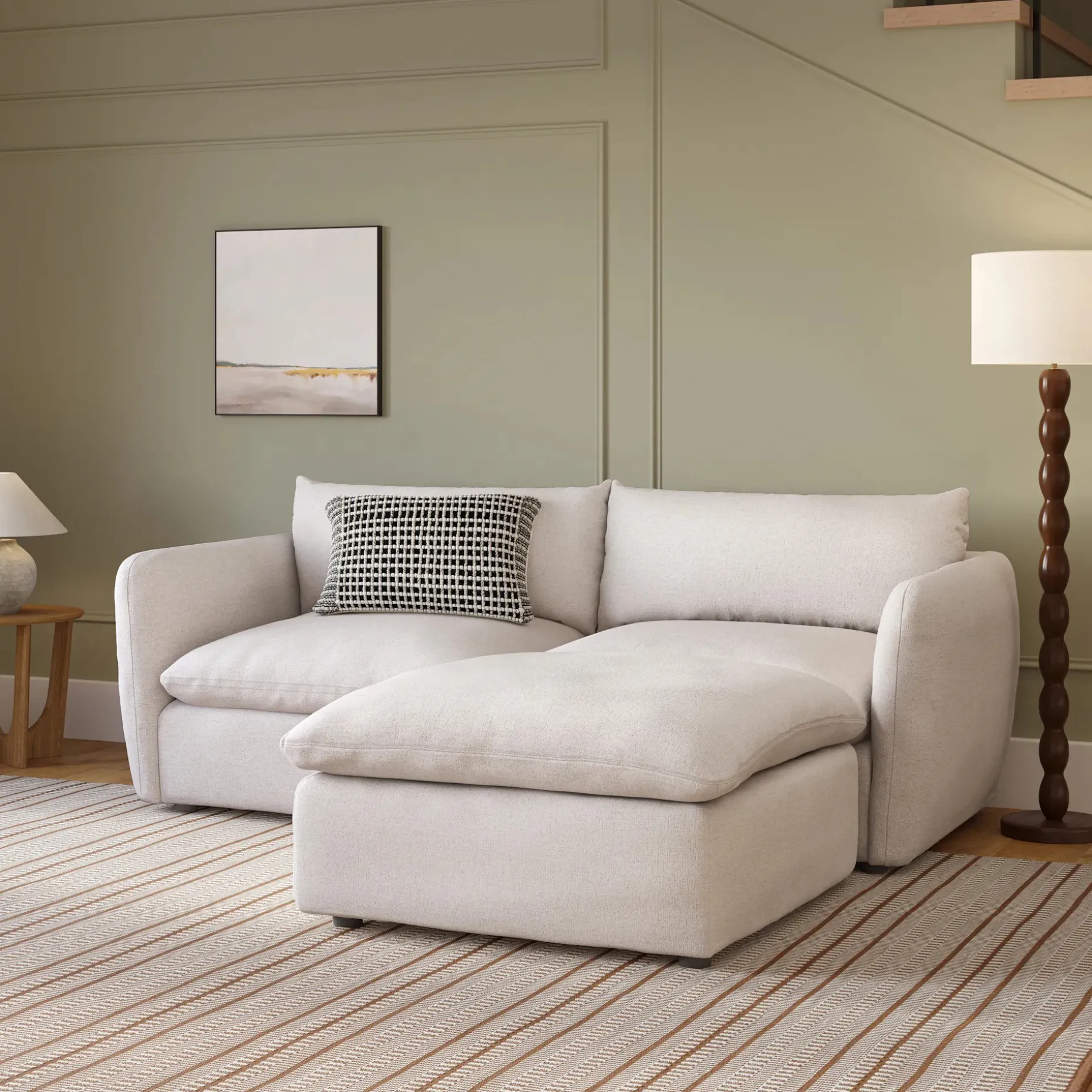 Leigh 92" Modular Sectional - Napa White