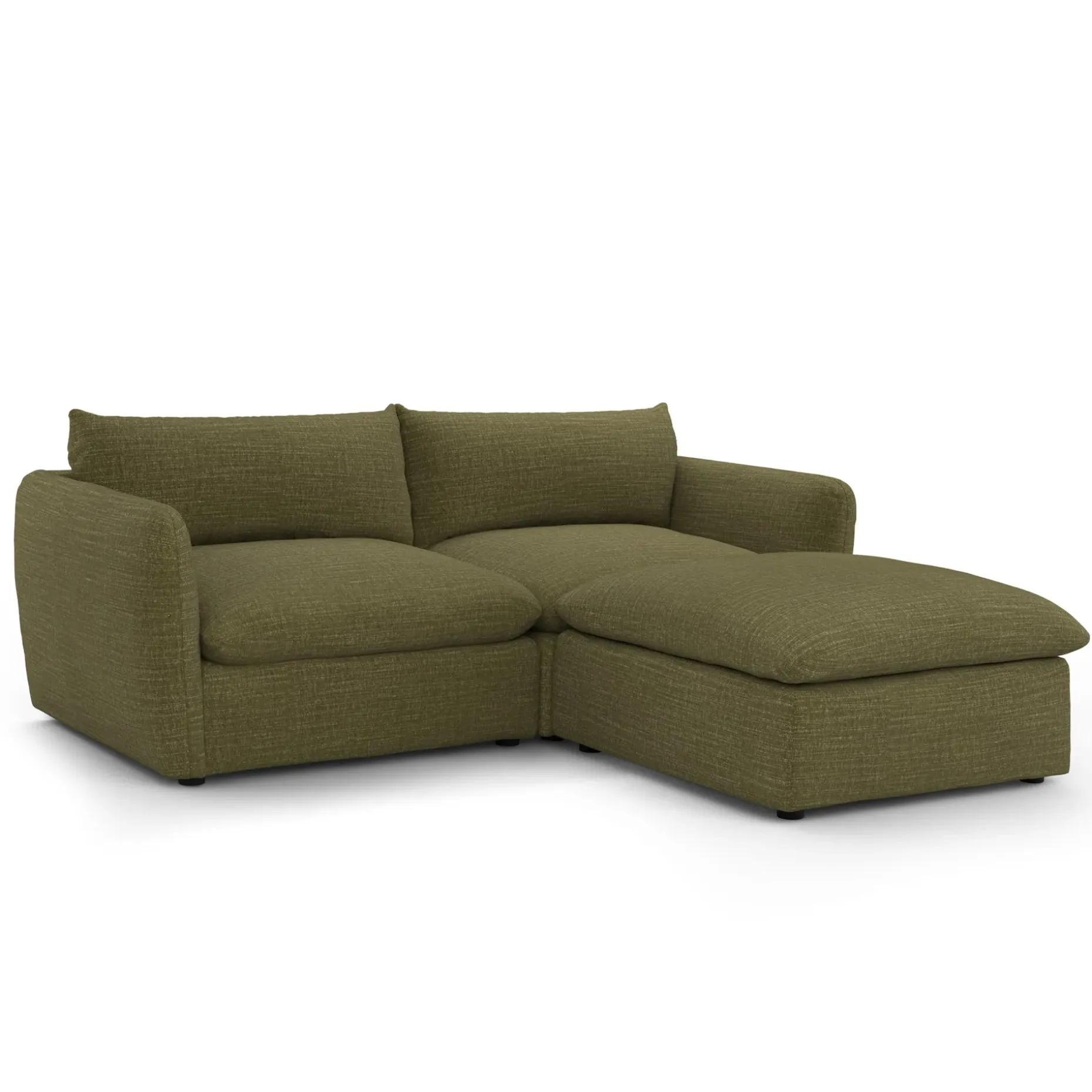 Leigh 92" Modular Sectional - Napa Moss