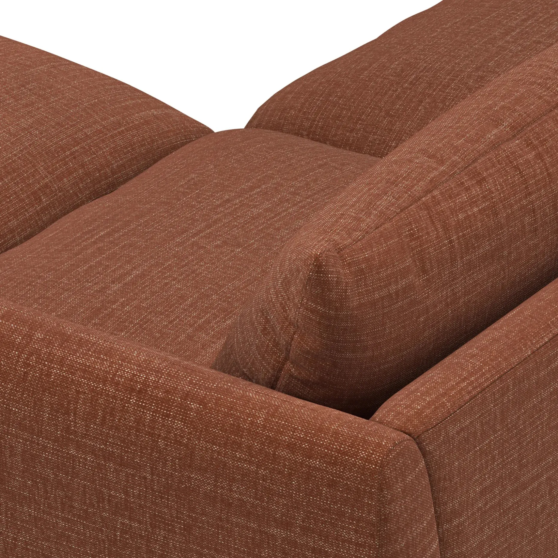 Leigh 92" Modular Sectional - Napa Rust