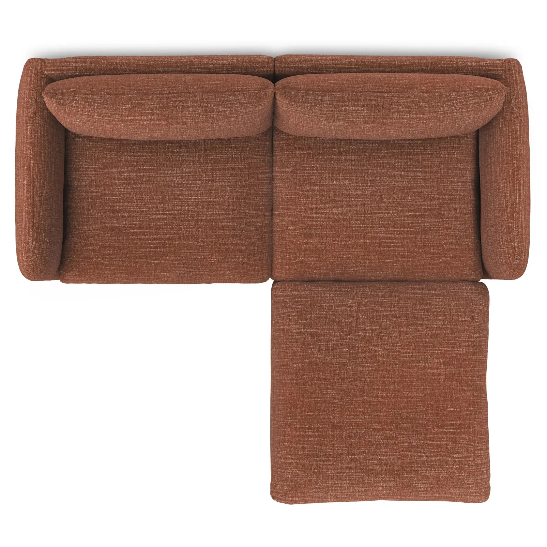 Leigh 92" Modular Sectional - Napa Rust