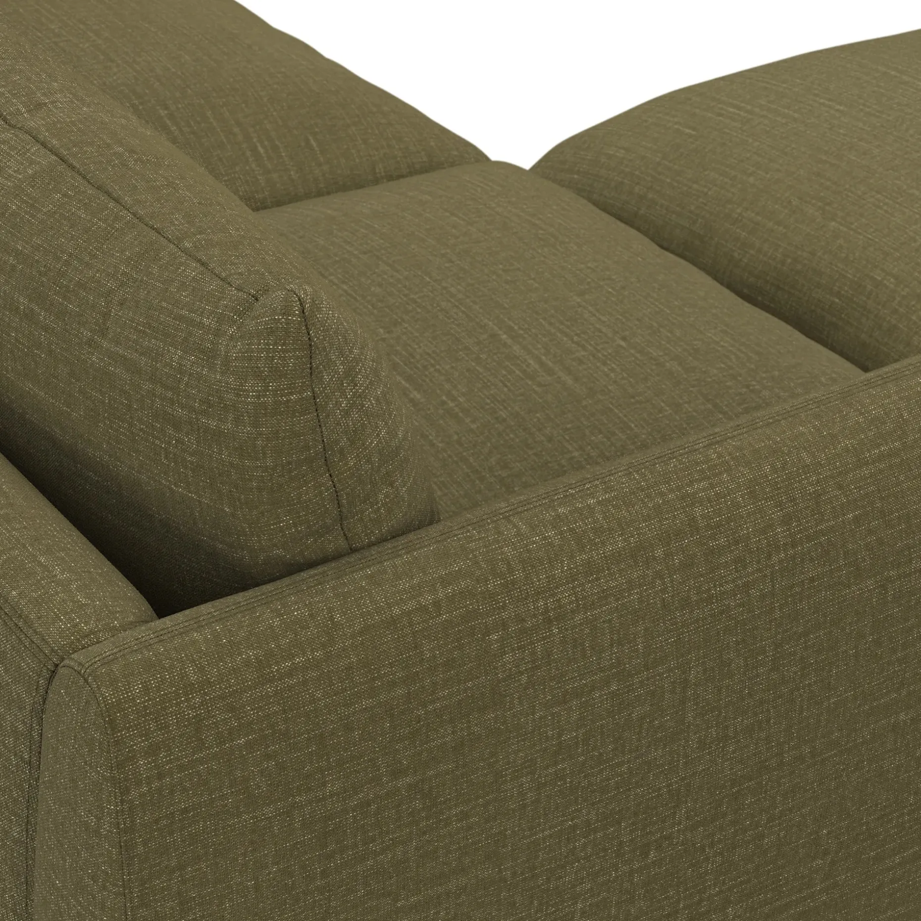 Leigh 131.5" Modular Sectional - Napa Moss