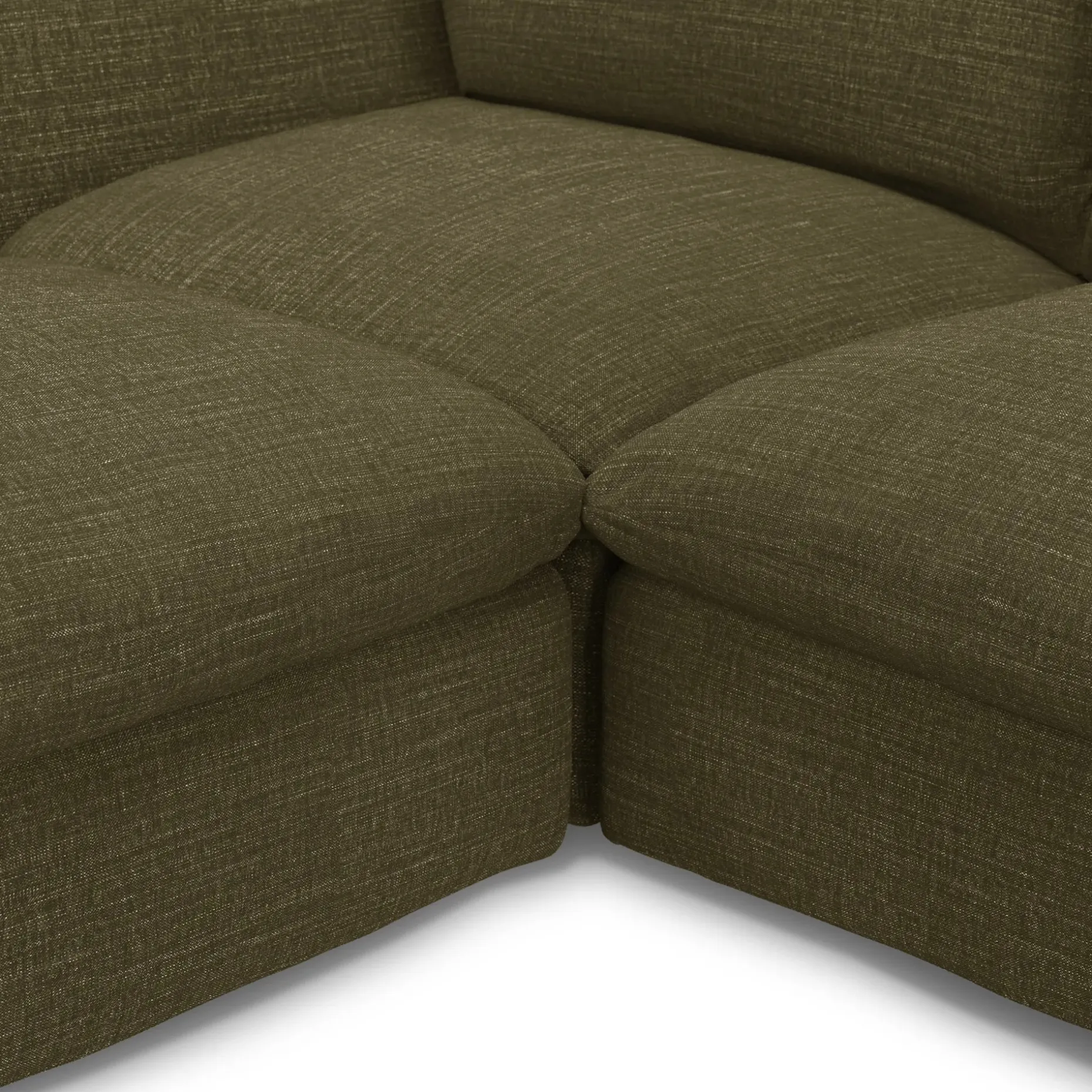 Leigh 131.5" Modular Sectional - Napa Moss