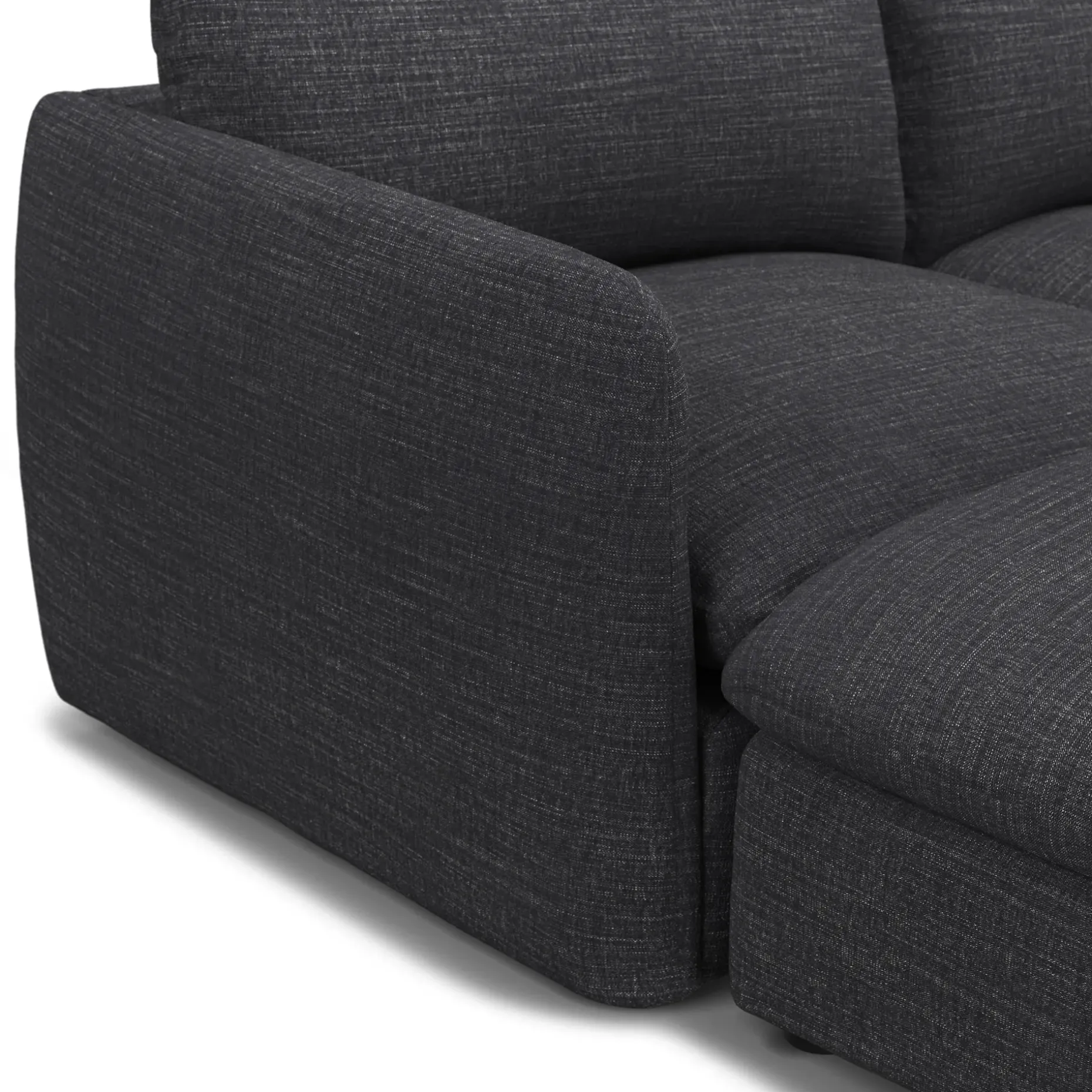 Leigh 131.5" Modular Sectional - Napa Charcoal