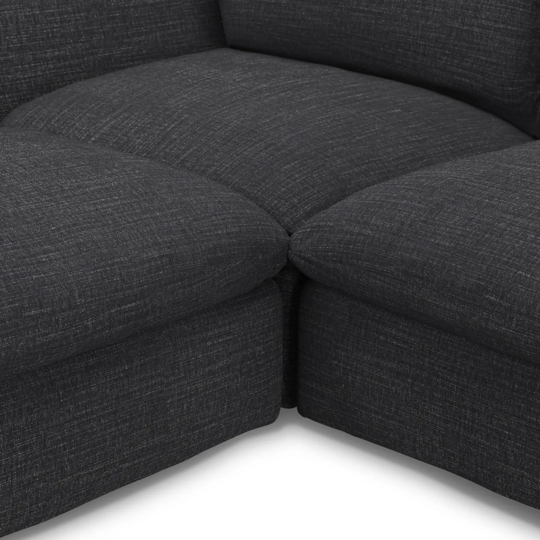 Leigh 131.5" Modular Sectional - Napa Charcoal