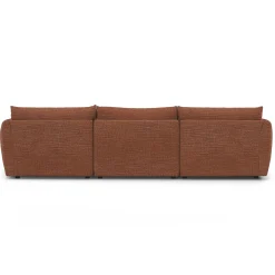 Leigh 131.5" Modular Sectional - Napa Rust