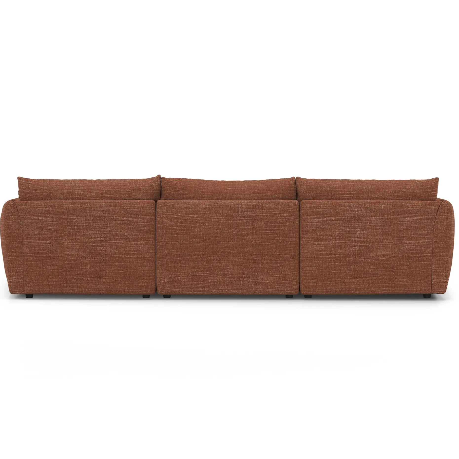 Leigh 131.5" Modular Sectional - Napa Rust