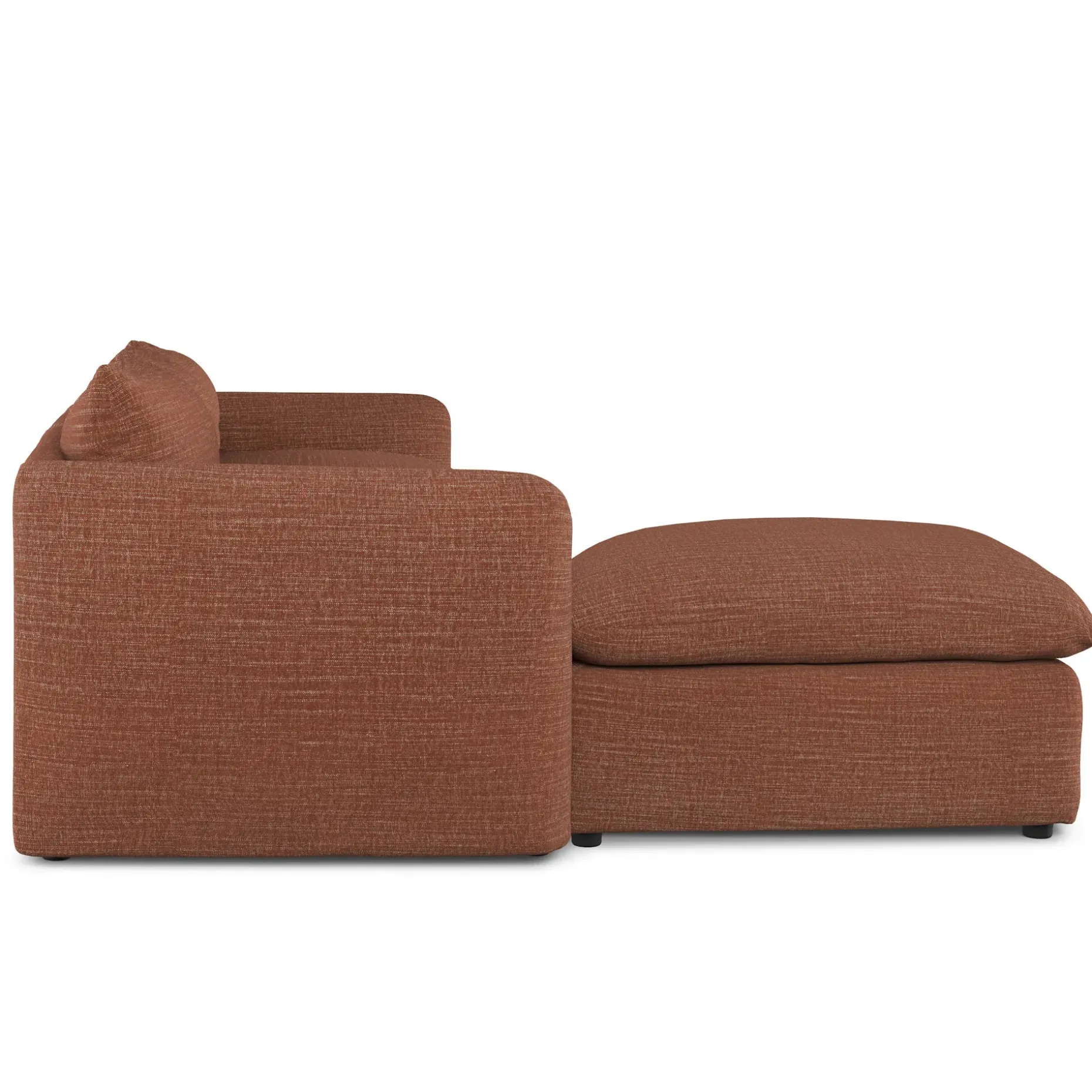 Leigh 131.5" Modular Sectional - Napa Rust