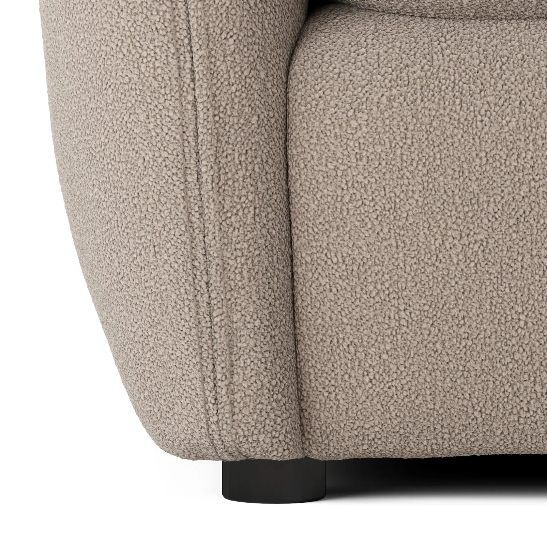 Leigh 92" Modular Sectional - Sandstone Wool Bouclé