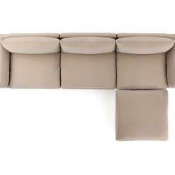 Leigh 131.5" Modular Sectional - Sandstone Wool Bouclé