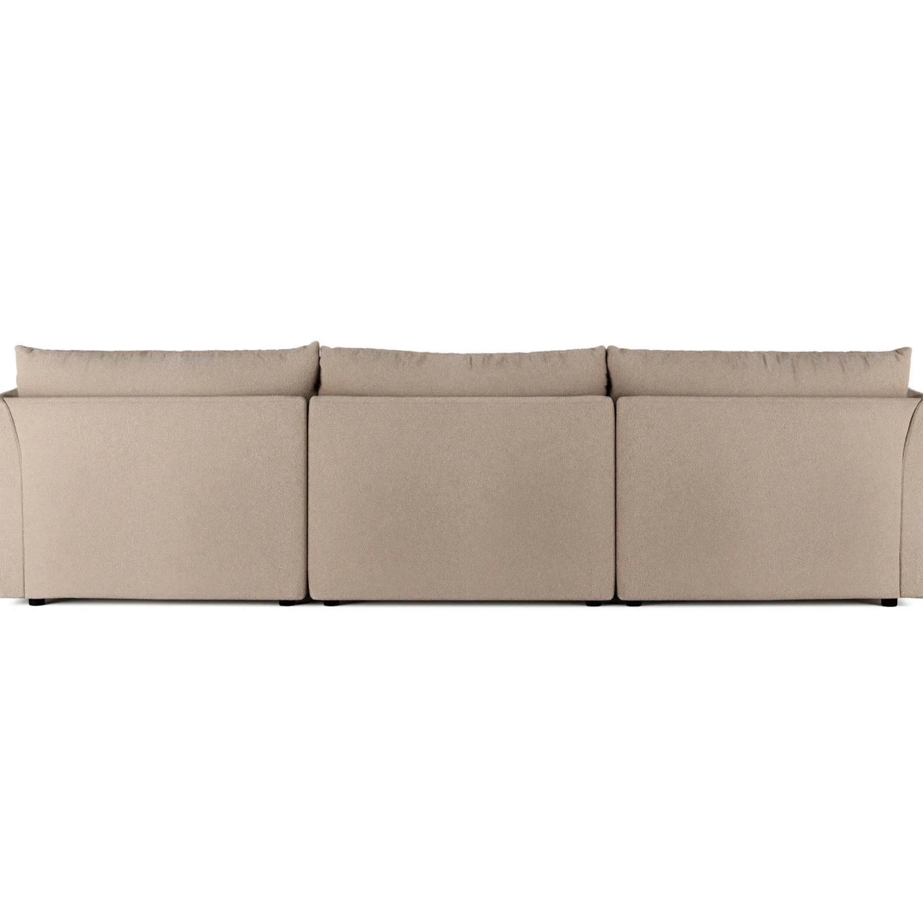 Leigh 131.5" Modular Sectional - Sandstone Wool Bouclé