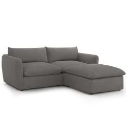 Leigh 92" Modular Sectional - Silver Gray