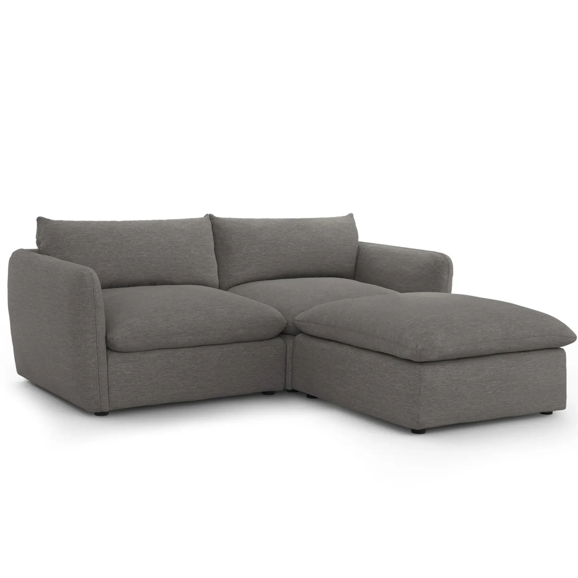 Leigh 92" Modular Sectional - Silver Gray