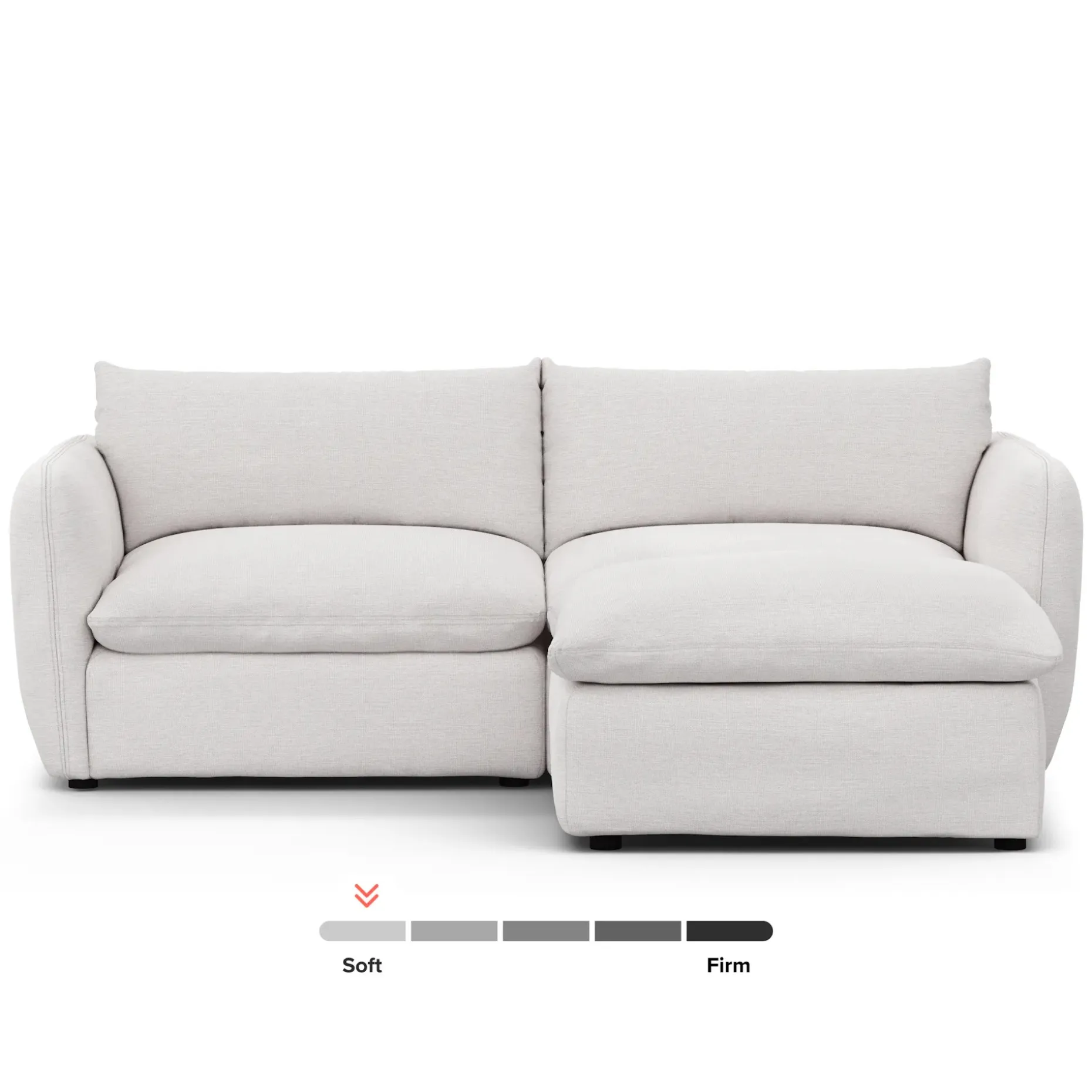 Leigh 92" Modular Sectional - Silver Ivory