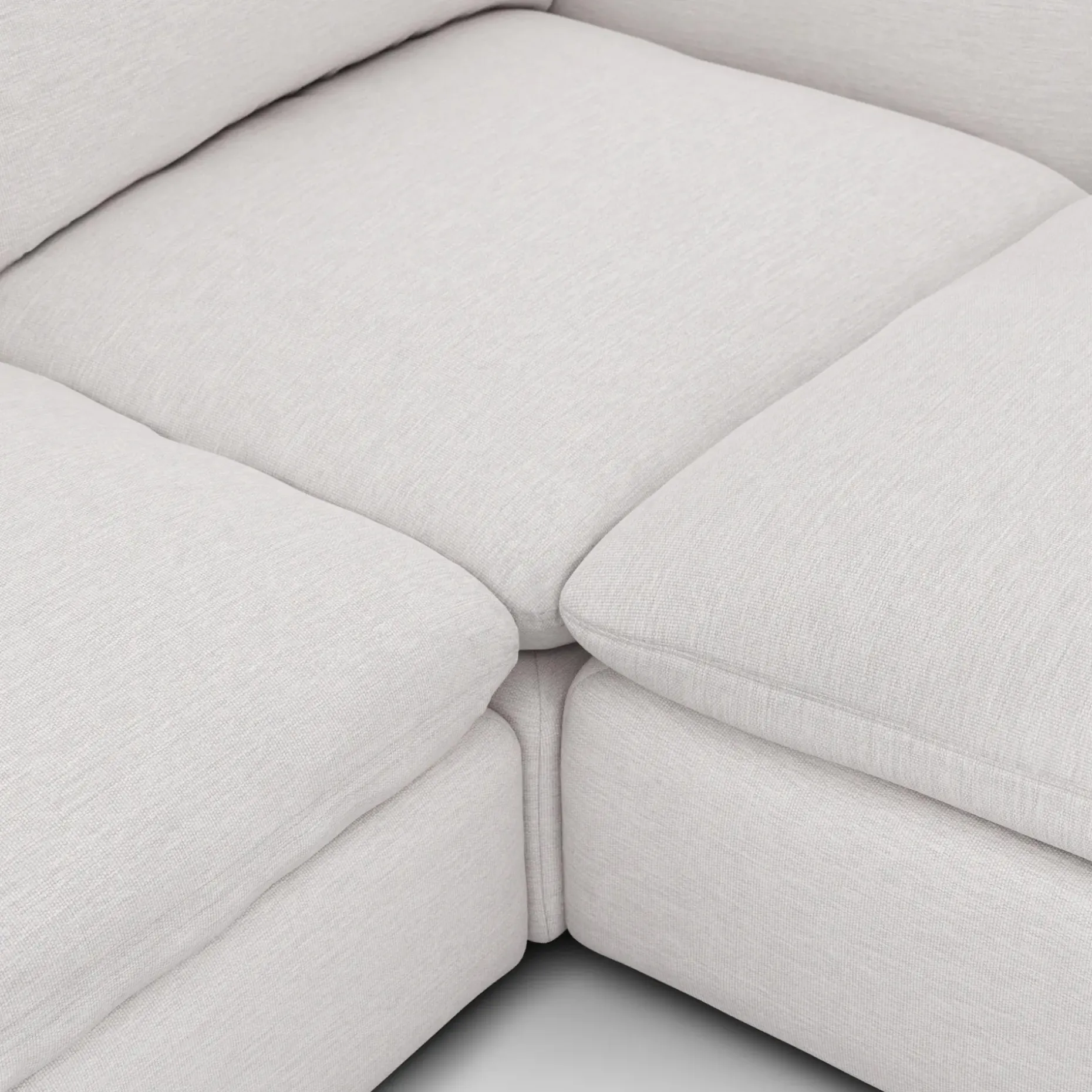 Leigh 92" Modular Sectional - Silver Ivory