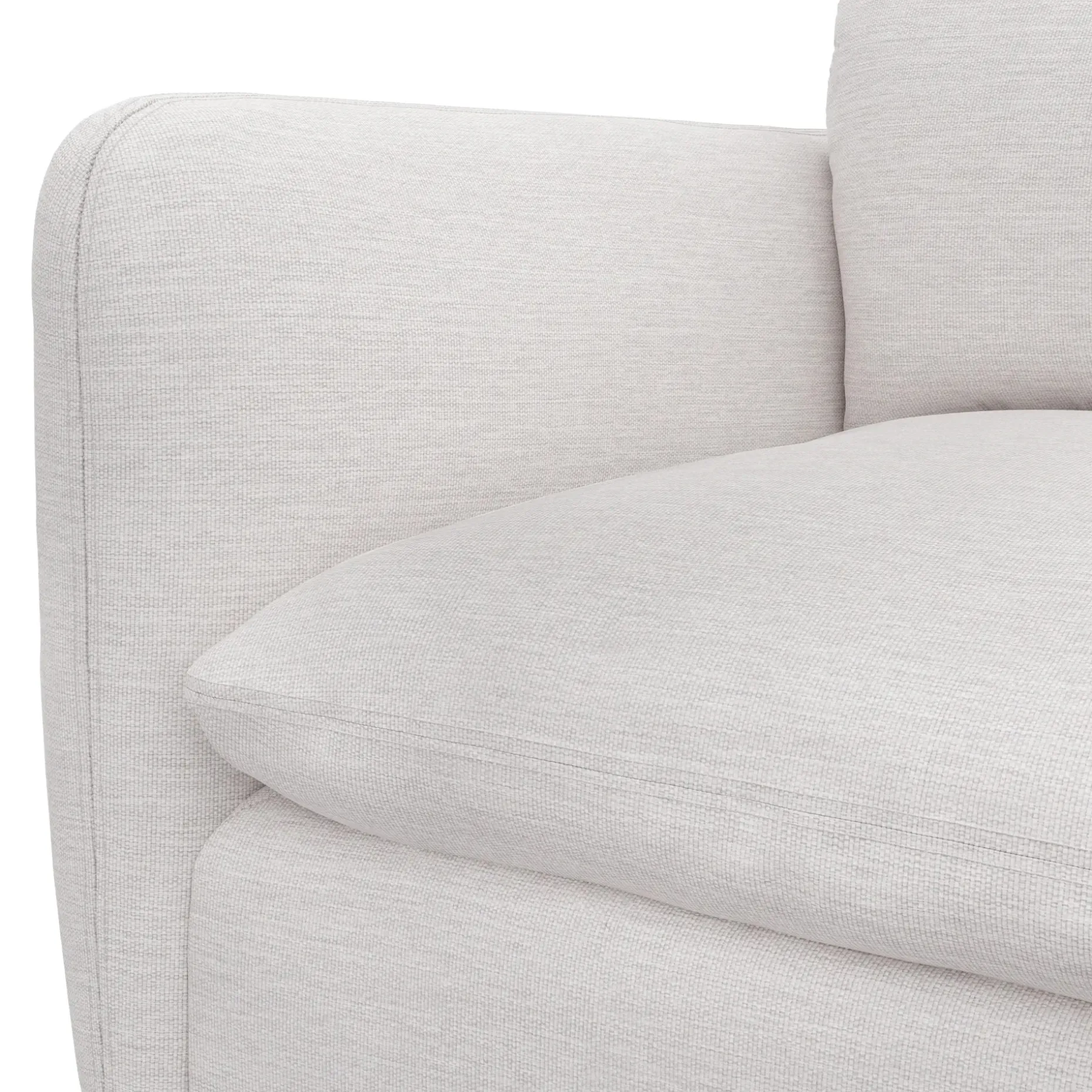 Leigh 92" Modular Sectional - Silver Ivory