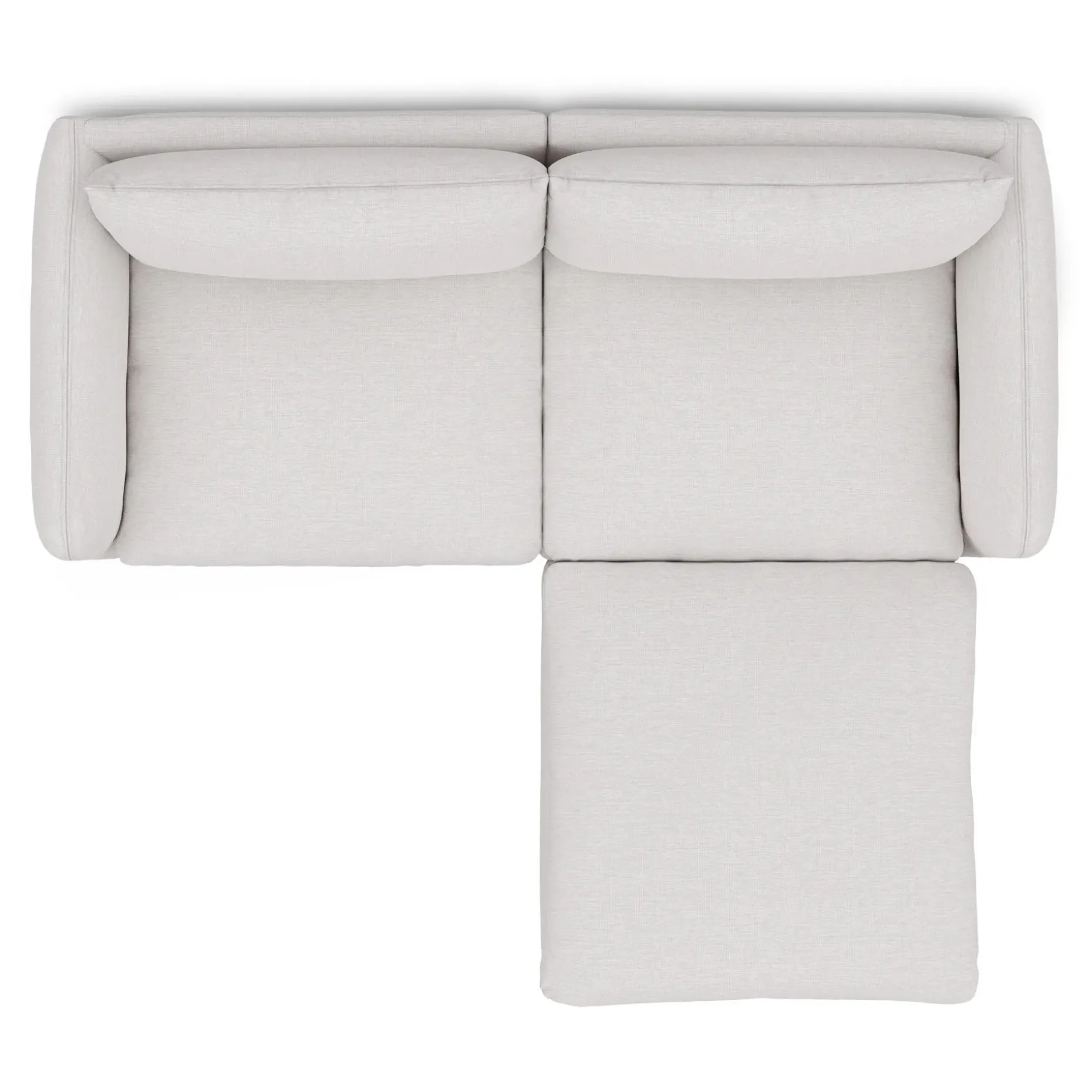 Leigh 92" Modular Sectional - Silver Ivory