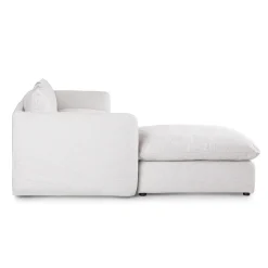 Leigh 131.5" Modular Sectional - Silver Ivory