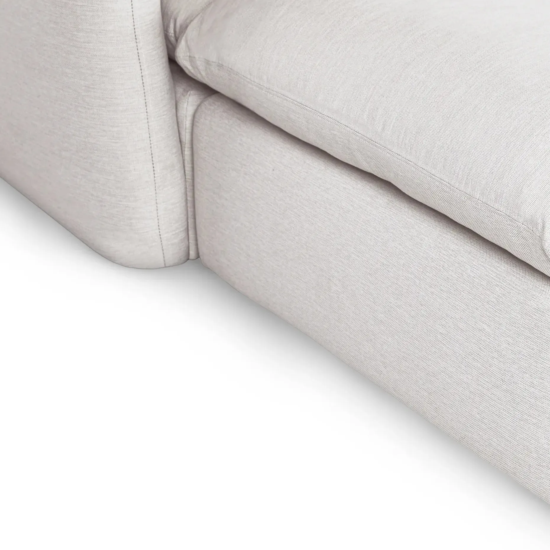 Leigh 131.5" Modular Sectional - Silver Ivory