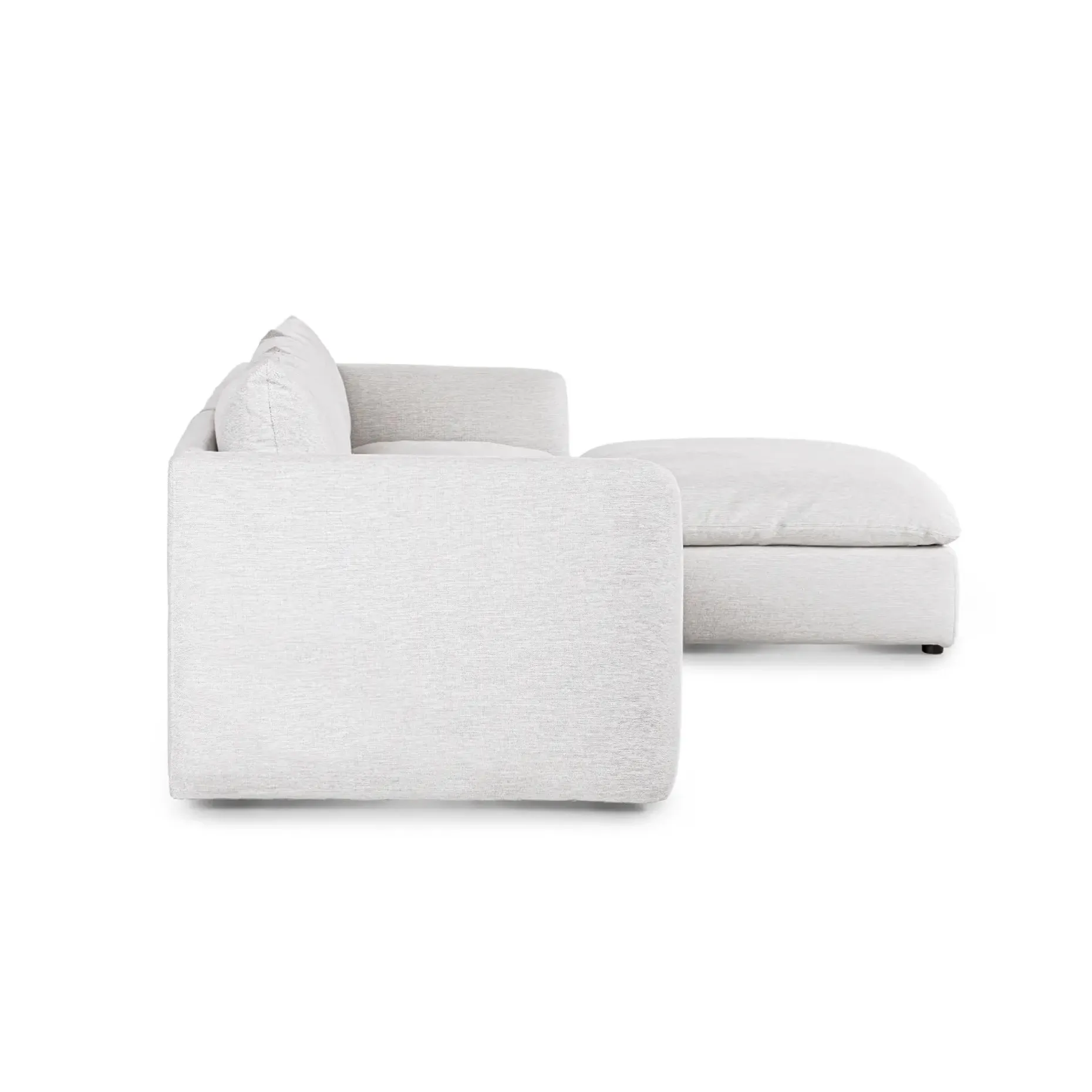 Leigh 131.5" Modular Sectional - Silver Ivory