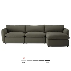 Leigh 131.5" Modular Sectional - Silver Moss