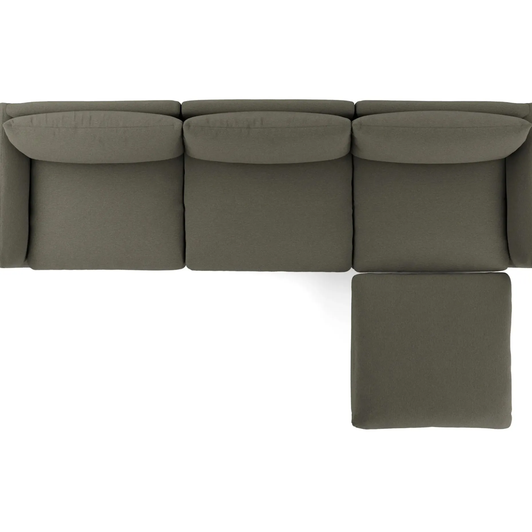 Leigh 131.5" Modular Sectional - Silver Moss