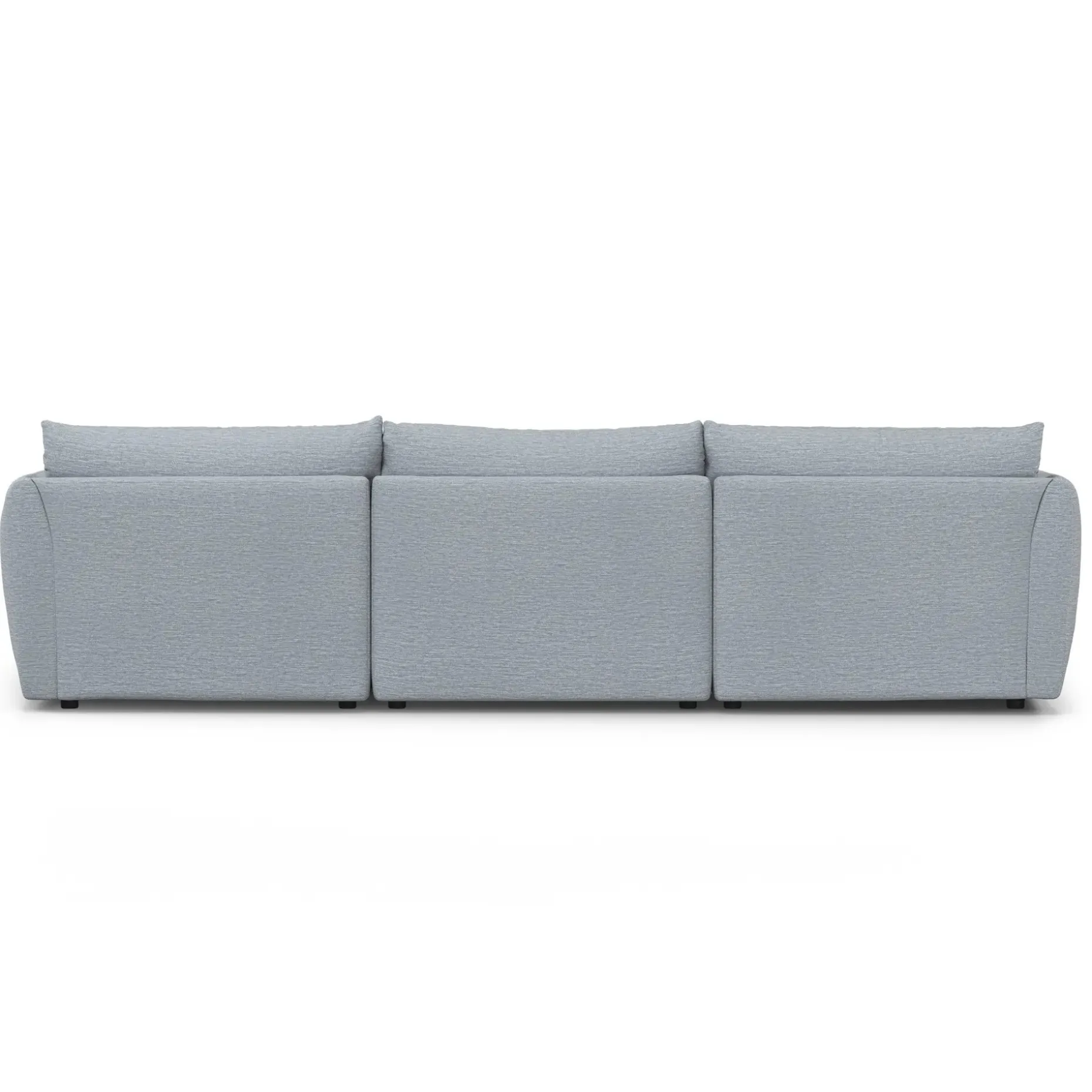 Leigh 131.5" Modular Sectional - Silver Light Blue