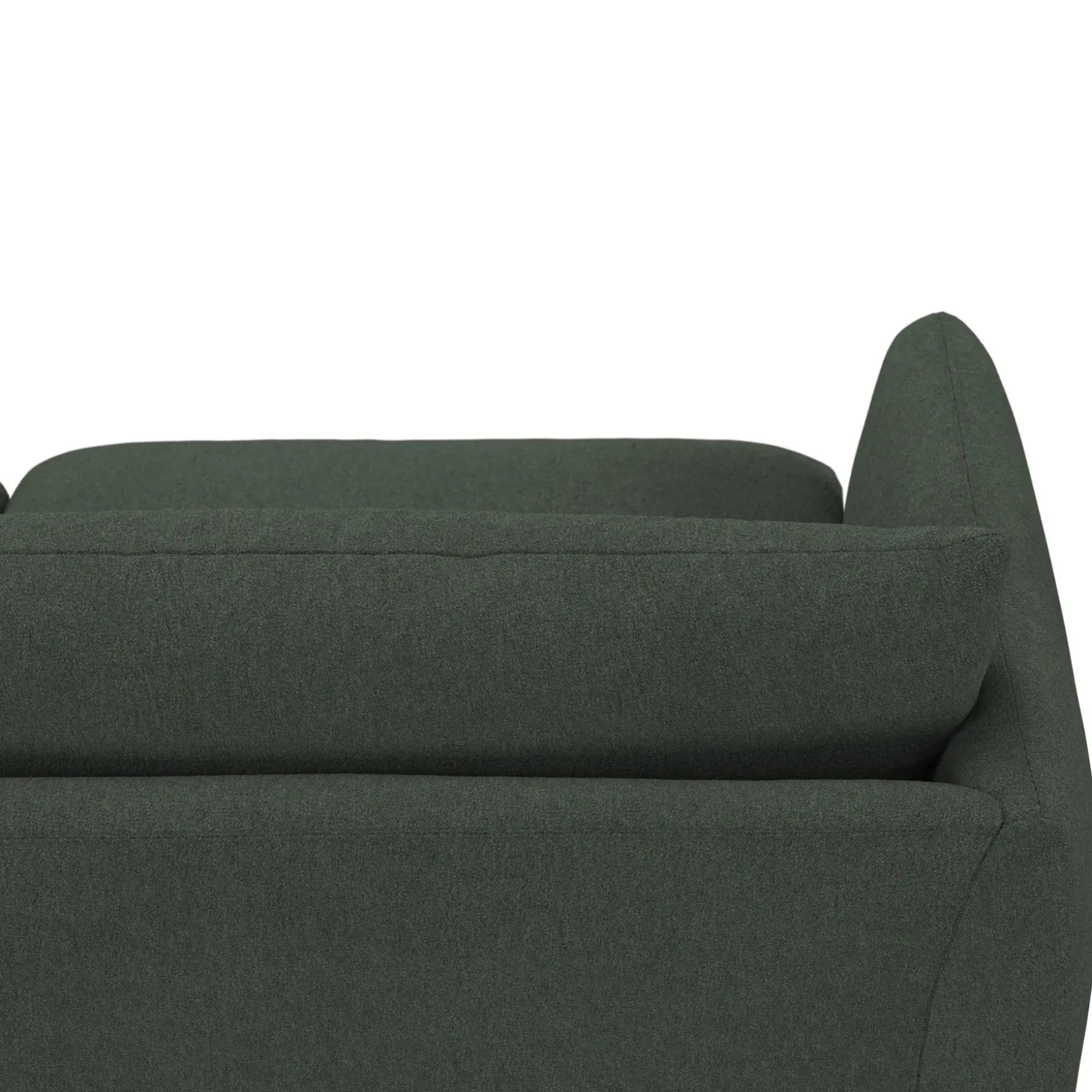 Leigh 92" Modular Sofa - Green Wool Bouclé
