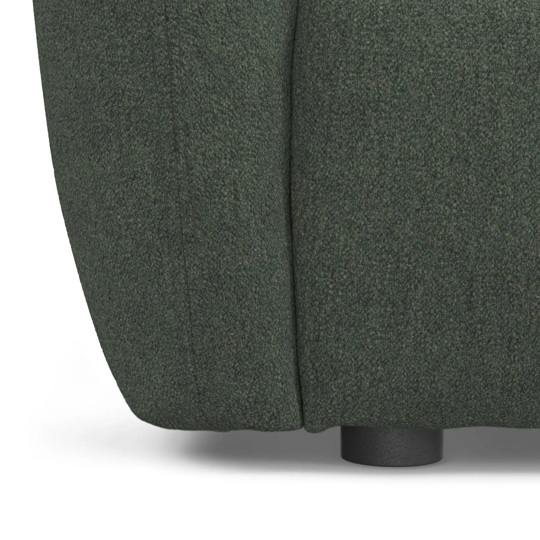 Leigh 92" Modular Sofa - Green Wool Bouclé