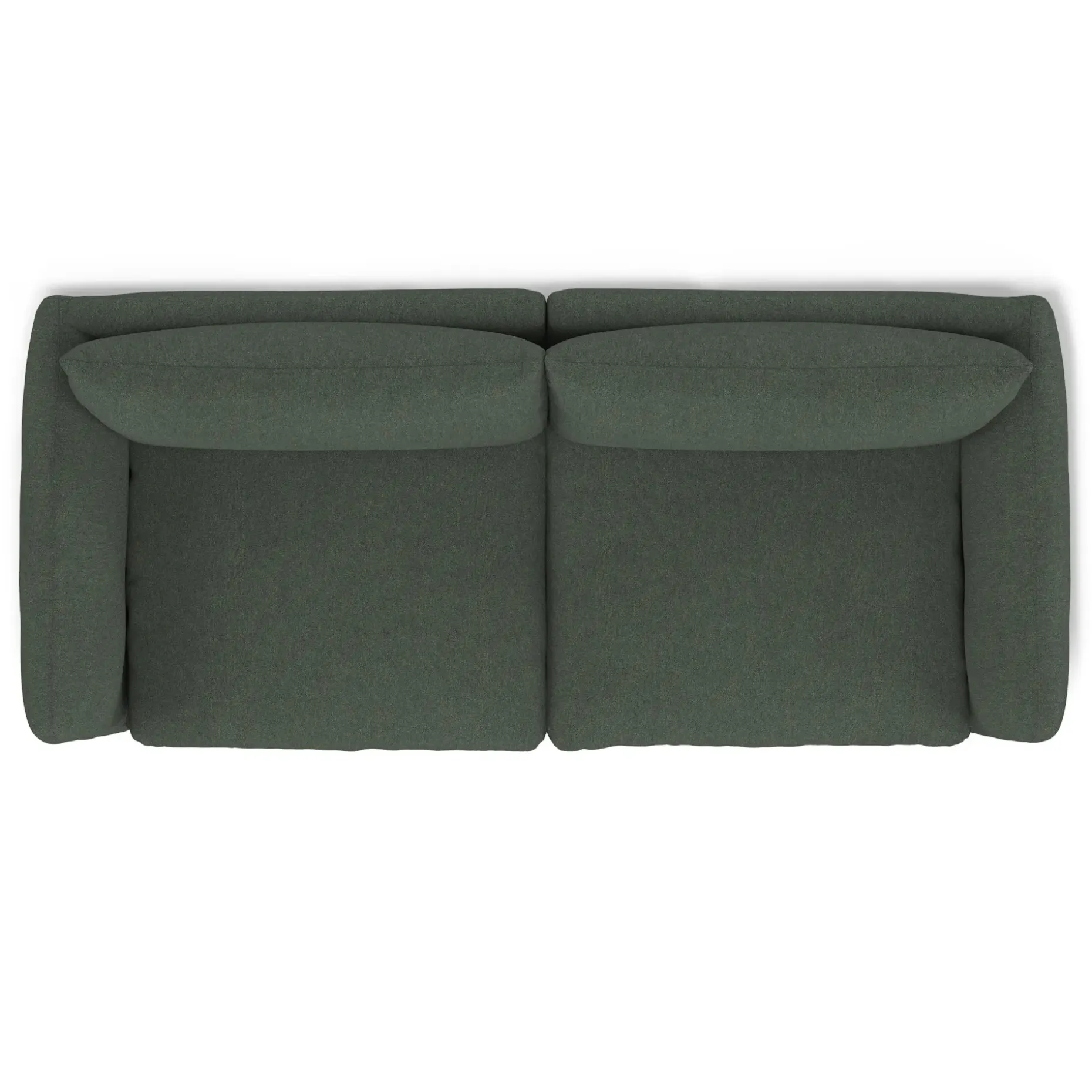 Leigh 92" Modular Sofa - Green Wool Bouclé