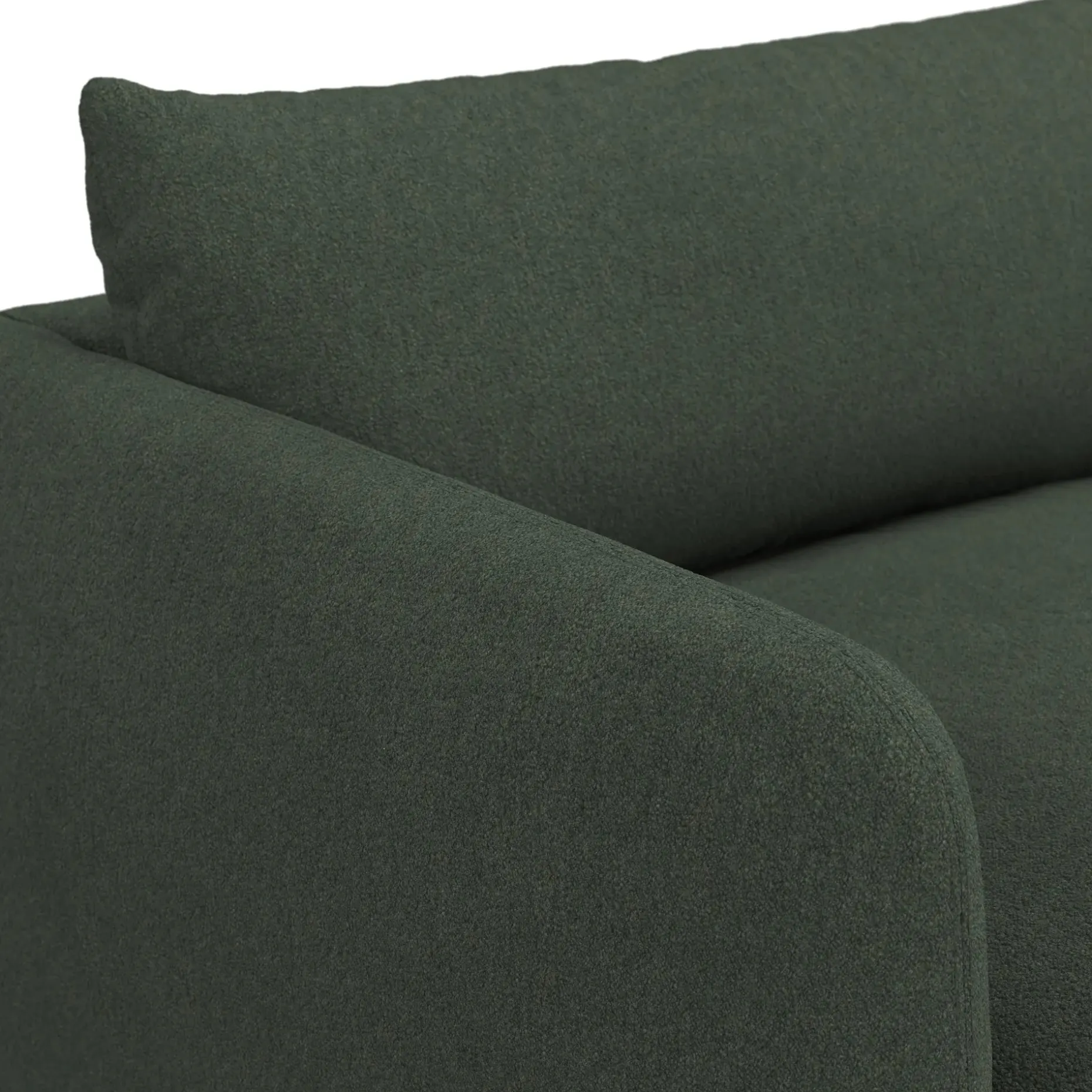 Leigh 131.5" Modular Sofa - Green Wool Bouclé