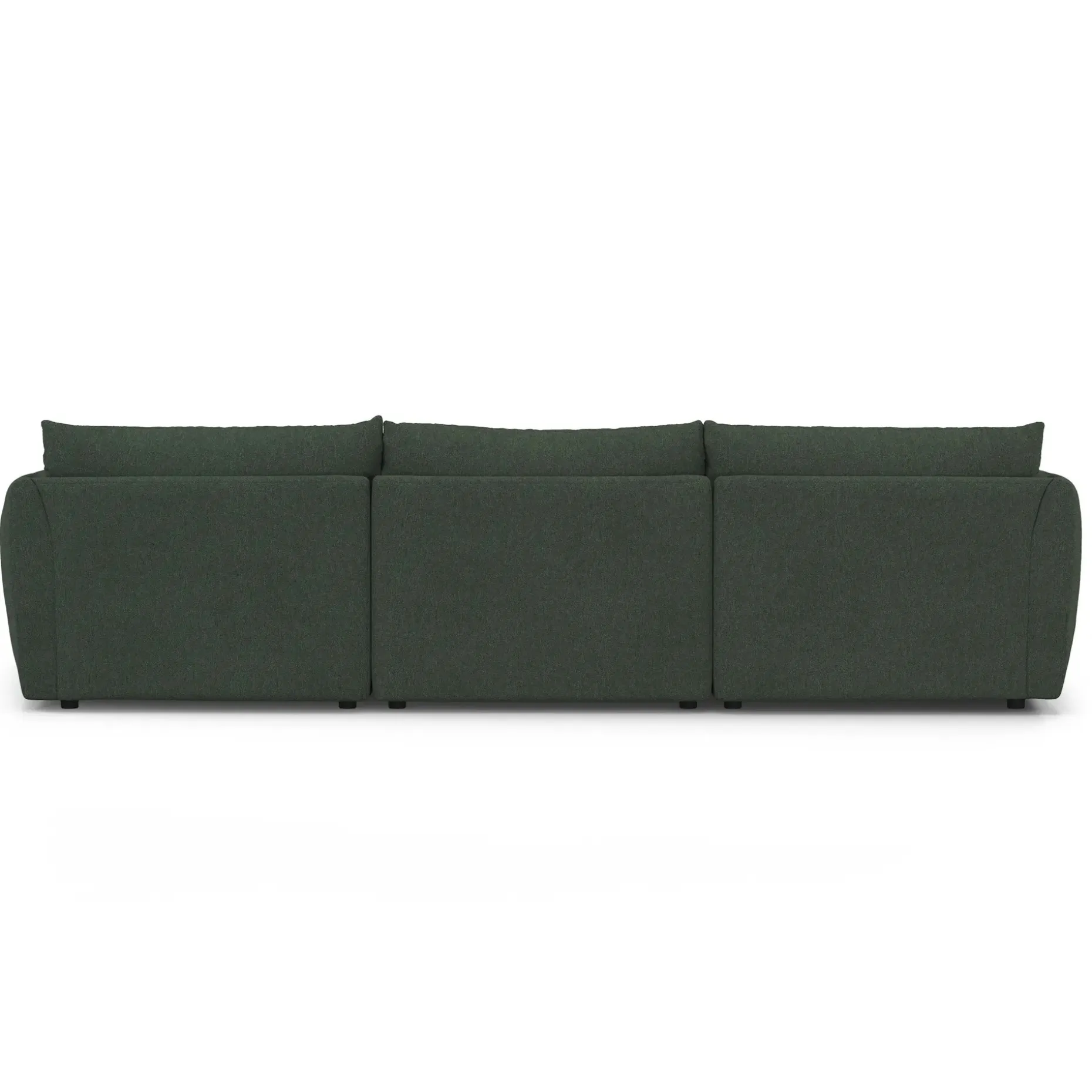 Leigh 131.5" Modular Sofa - Green Wool Bouclé