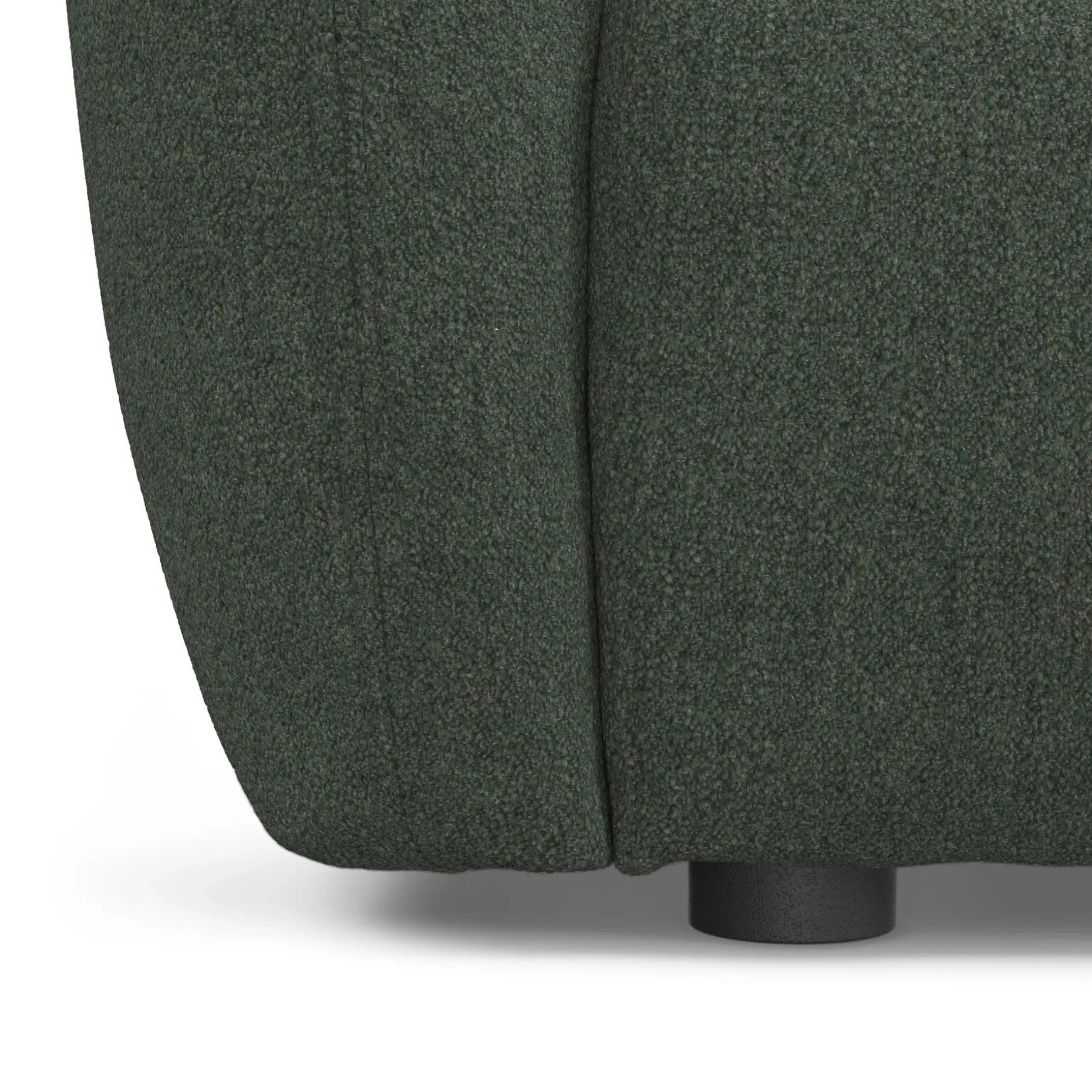 Leigh 131.5" Modular Sofa - Green Wool Bouclé