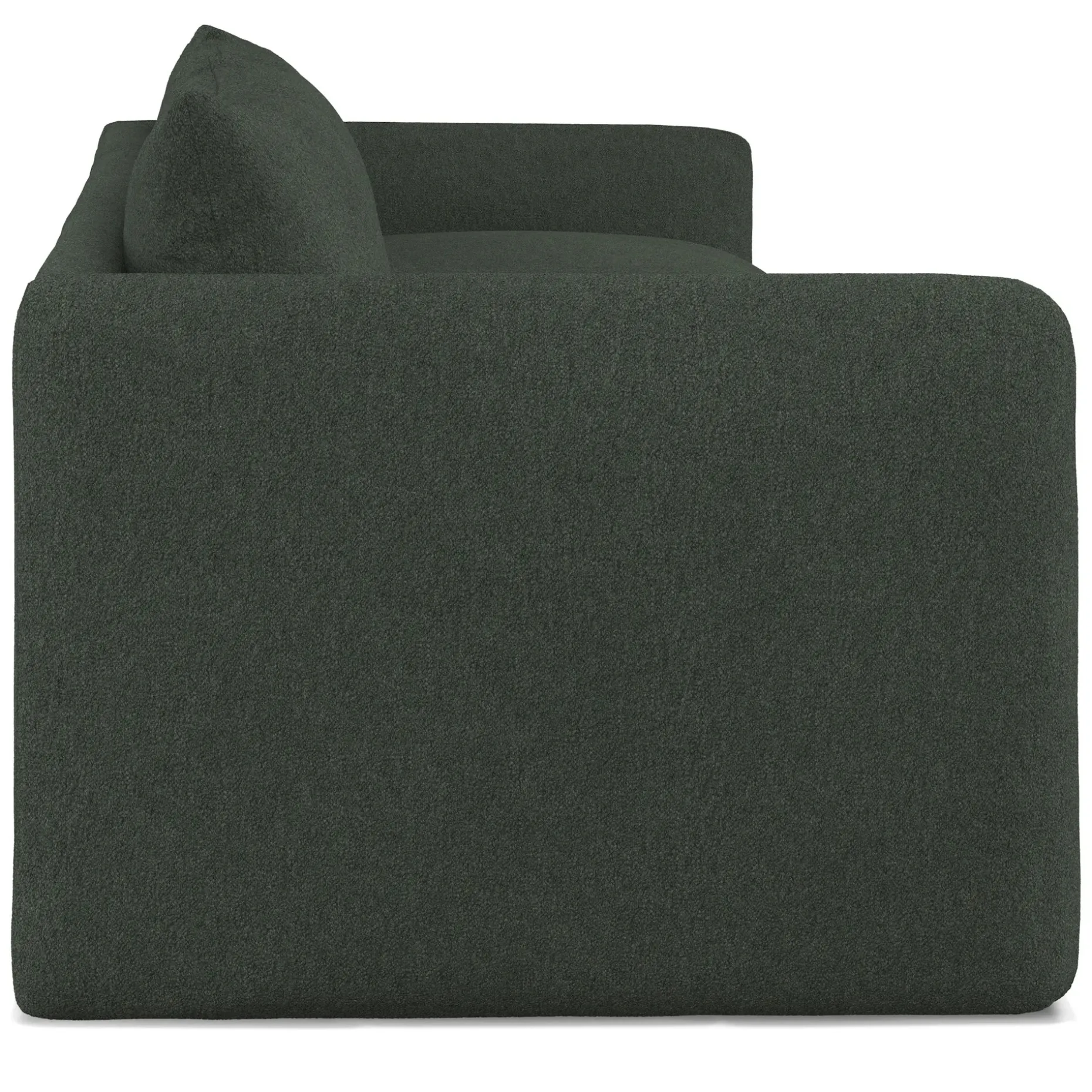 Leigh 131.5" Modular Sofa - Green Wool Bouclé