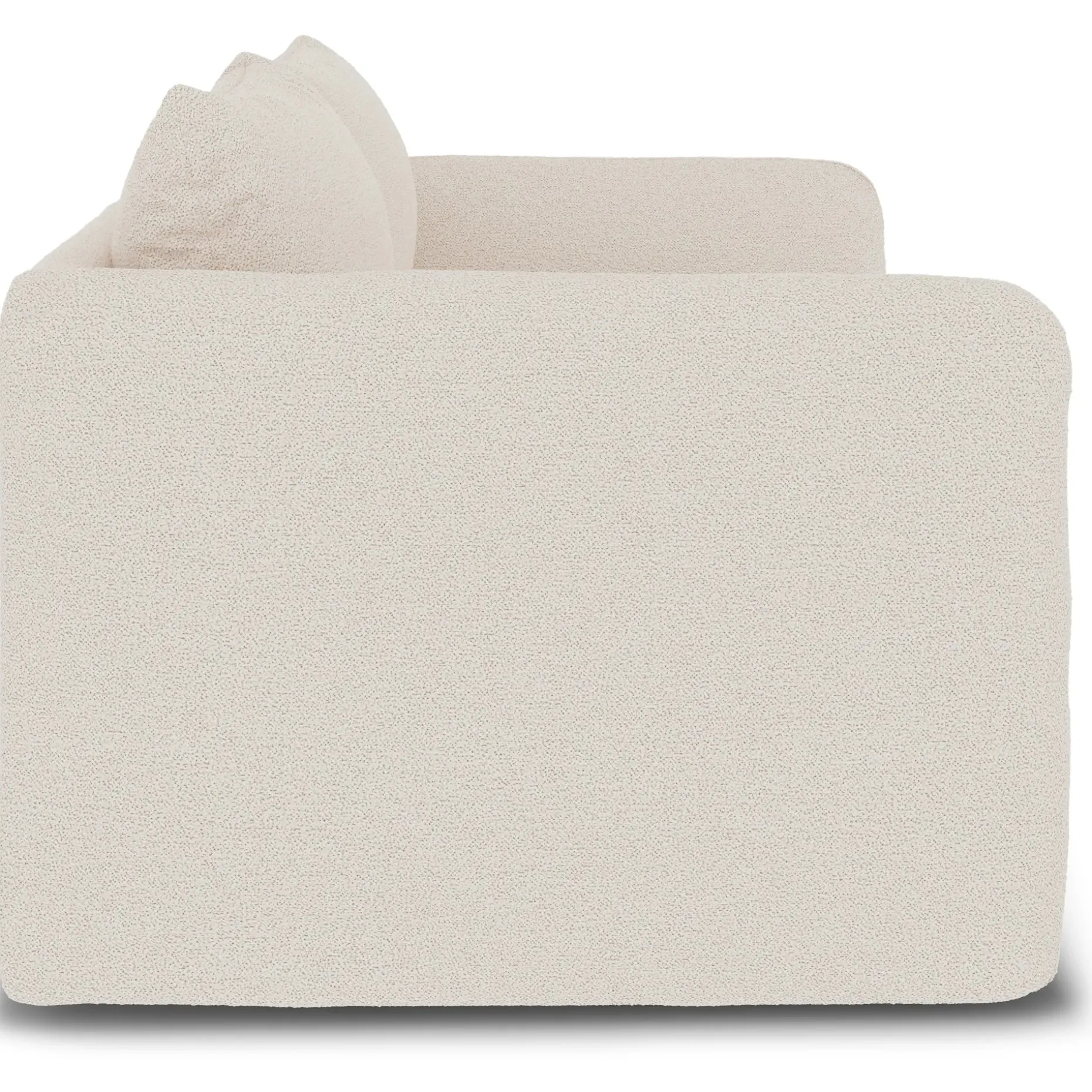 Leigh 92" Modular Sofa - Ivory Wool Bouclé