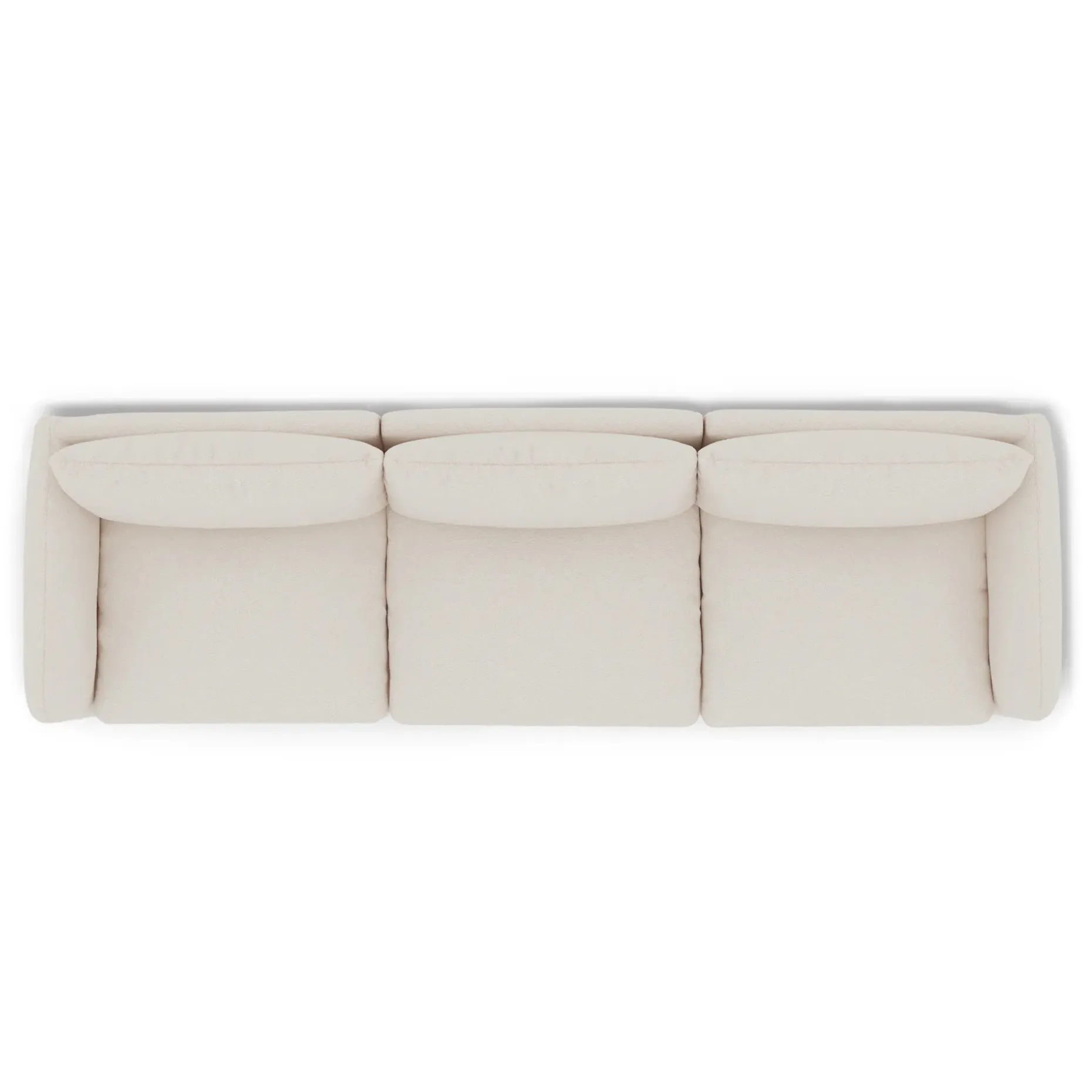 Leigh 131.5" Modular Sofa - Ivory Wool Bouclé